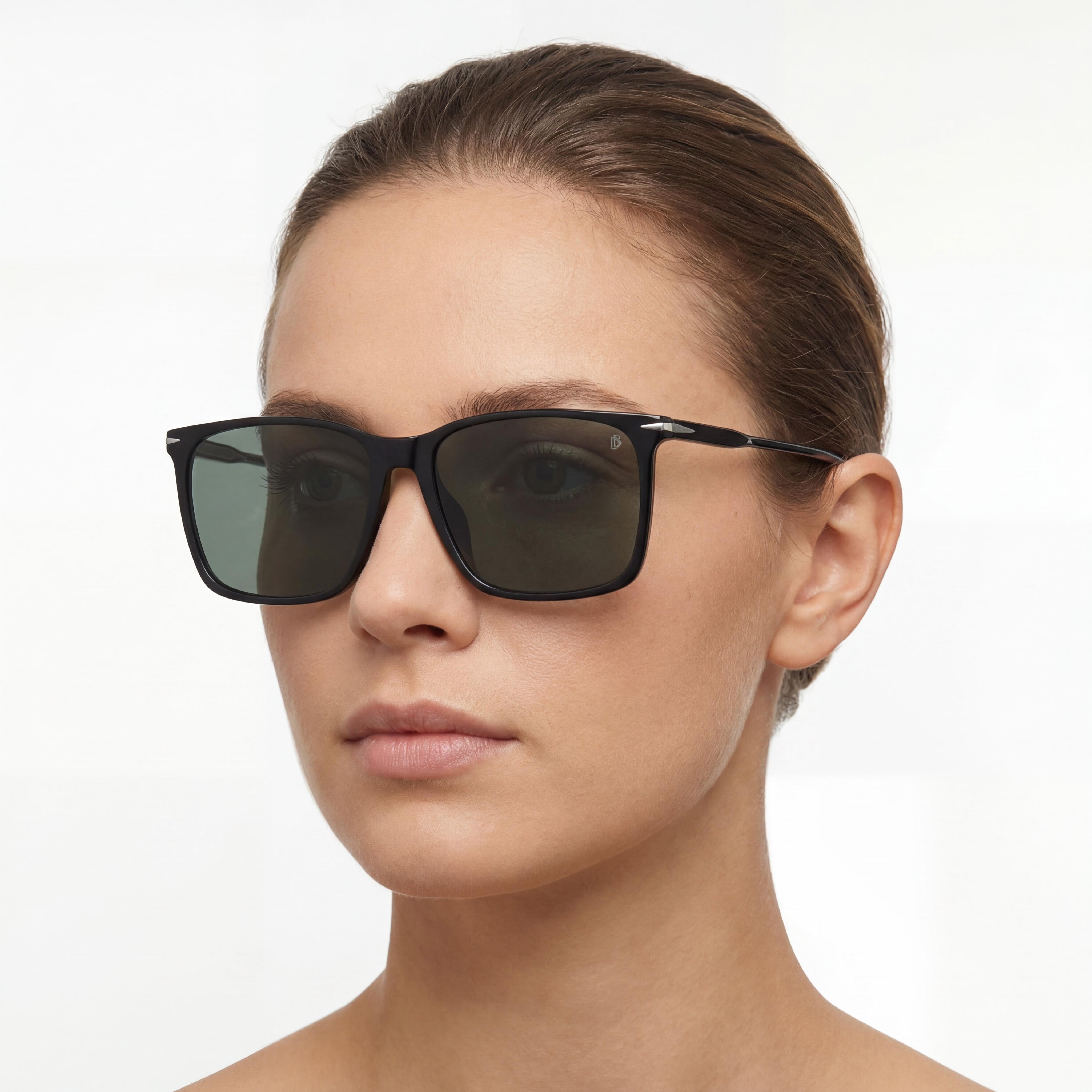 Beckham Modern Women's Sunglasses with Black Light Acetate Frame and Non-Polarized Lenses 58mm, Photo 4