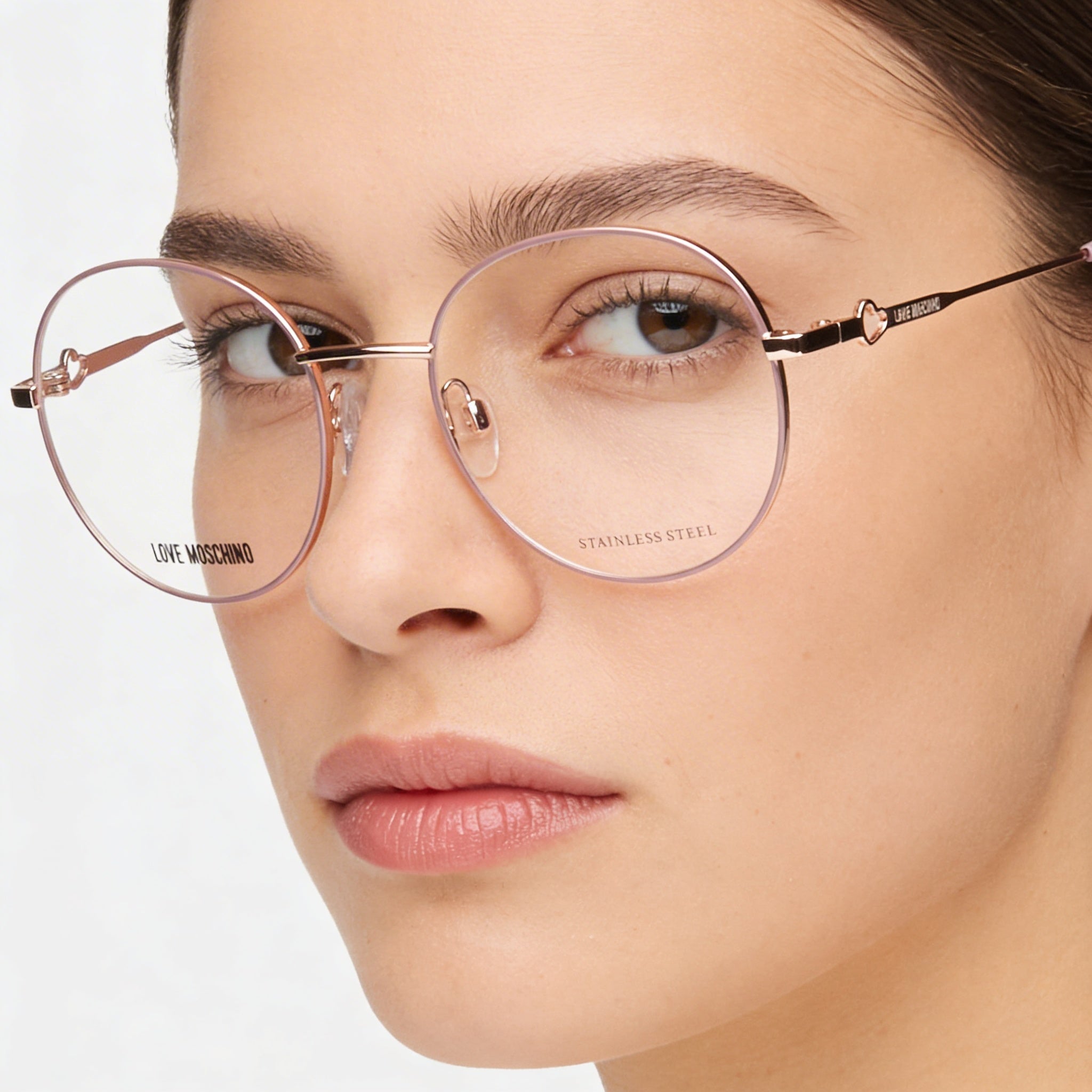 Love Moschino Modern Unisex Metal Frame Polycarbonate Lens Sunglasses, Coppergold Nude, Size 51-19-135mm, Photo 4
