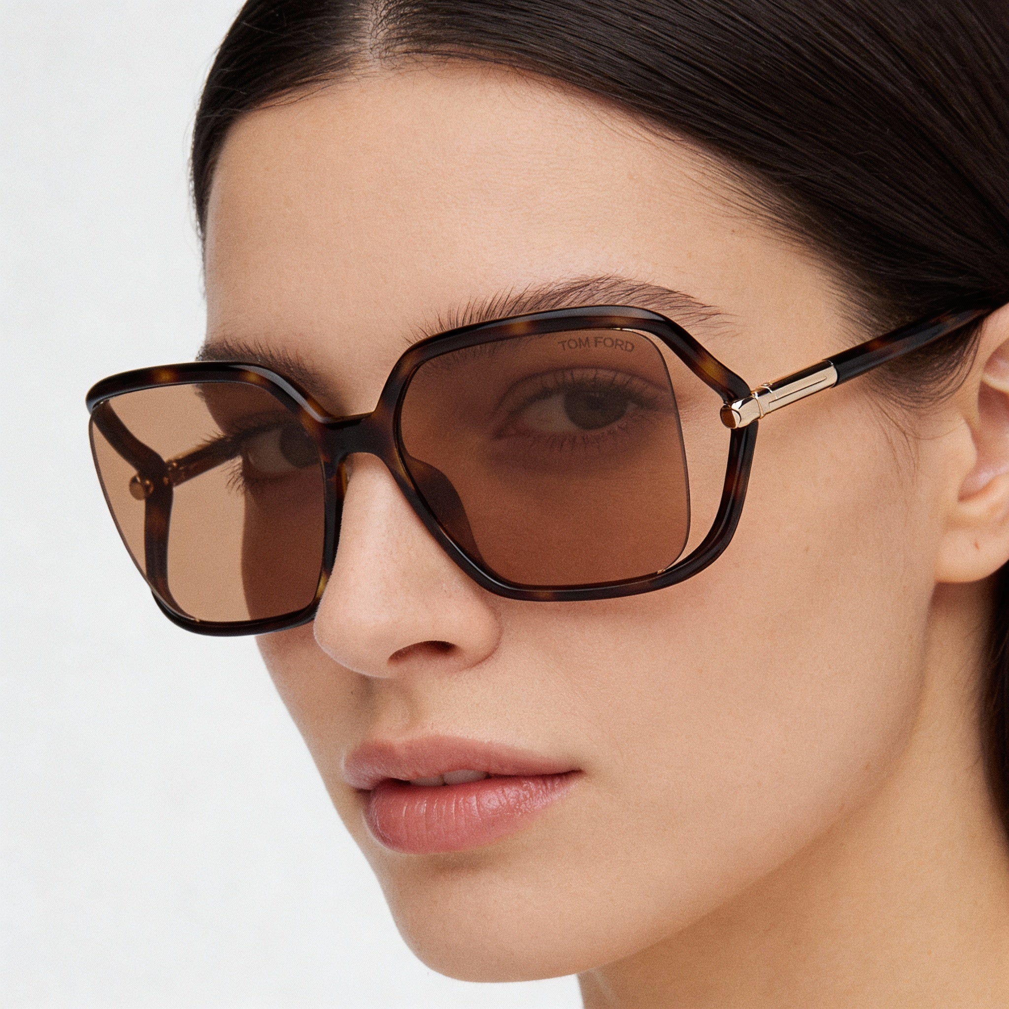 Tom Ford Classic Women's Multi-Coloured Stainless Steel UV Protection Sunglasses 60-17-120, Photo 3