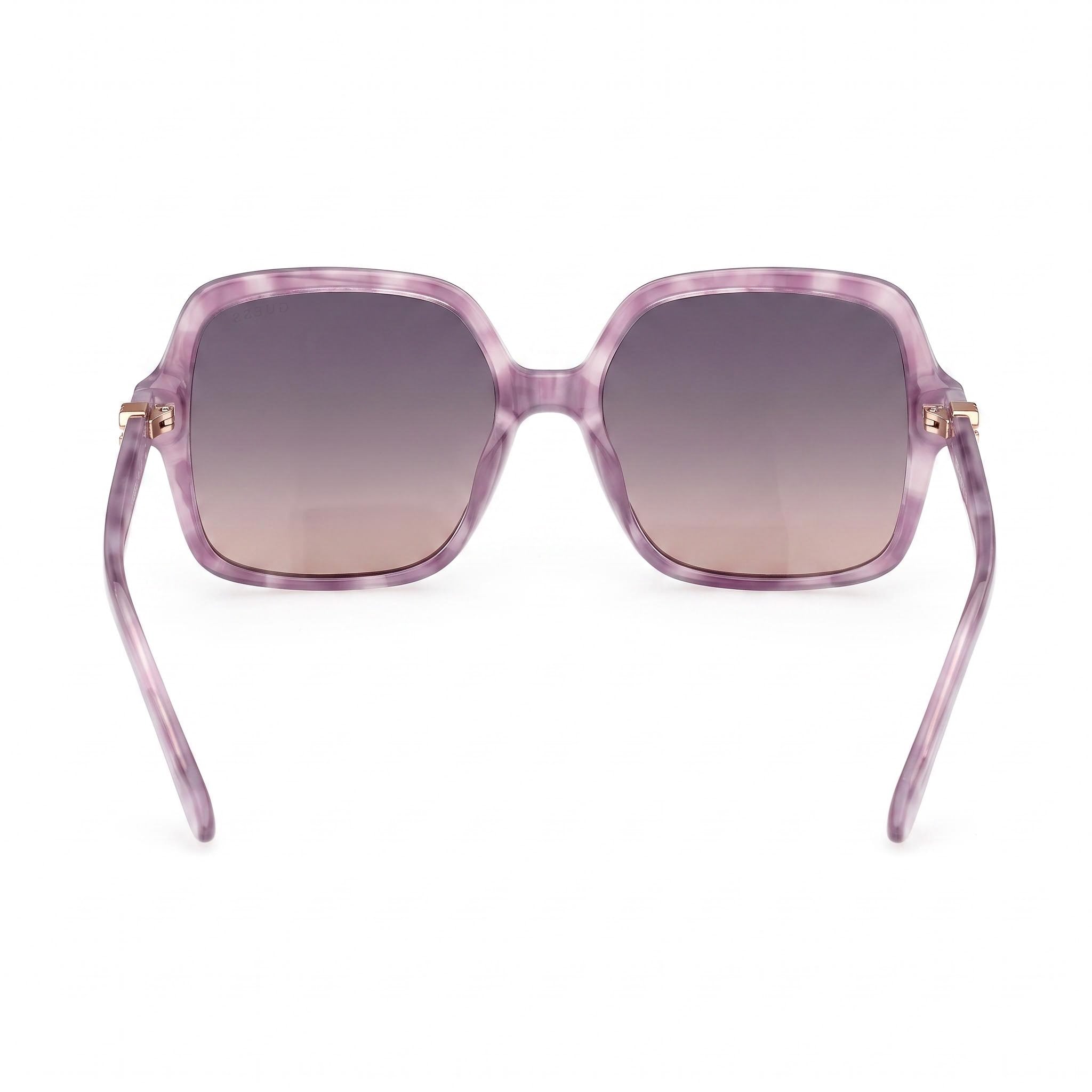 GUESS Moderne Women's Liliac Avana Plastic Frame Sunglasses with Gradient Violet Polycarbonate Lenses 57mm, Photo 3