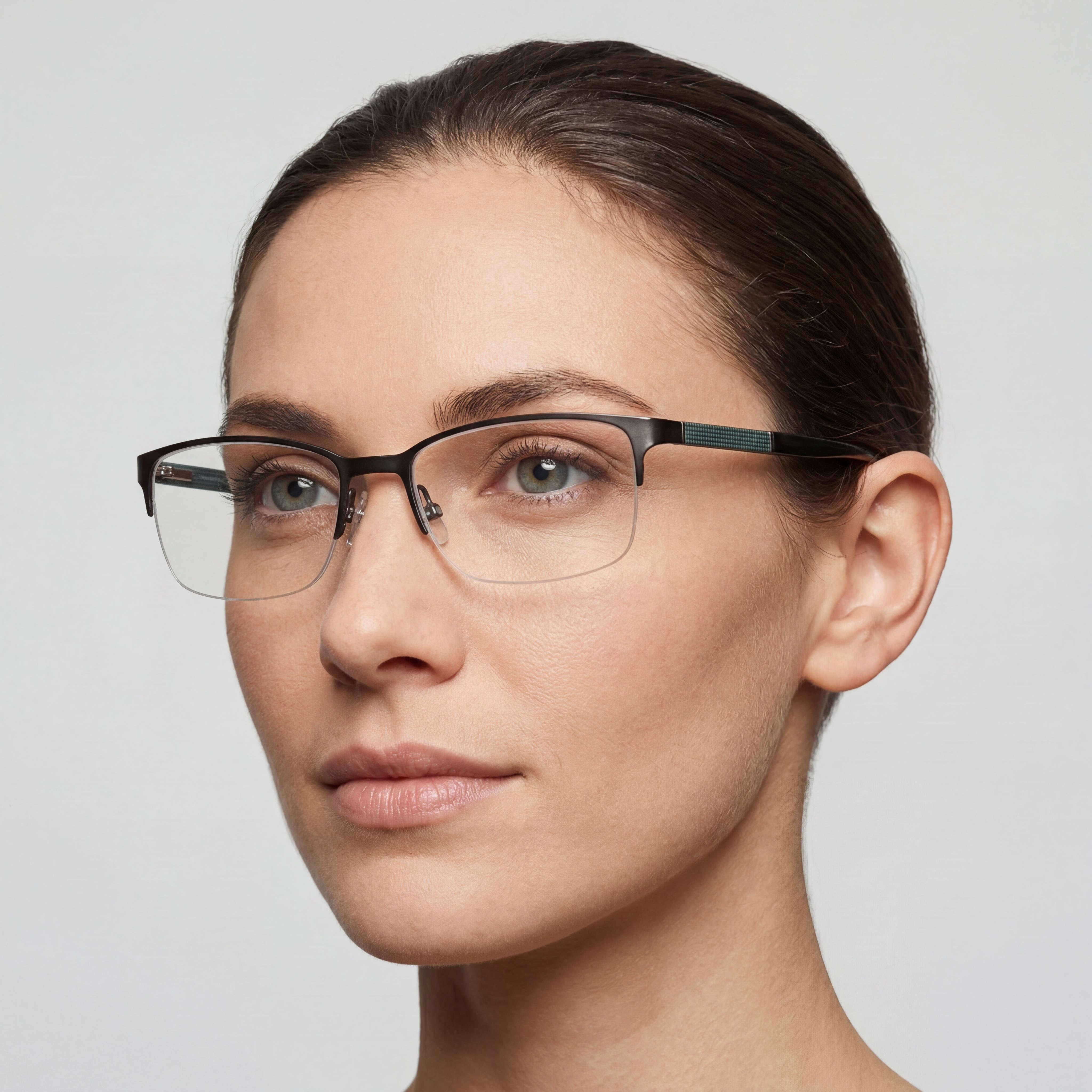 Liz Claiborne Claiborne 225 Women's Olive Metal Eyeglasses 53mm, Photo 4