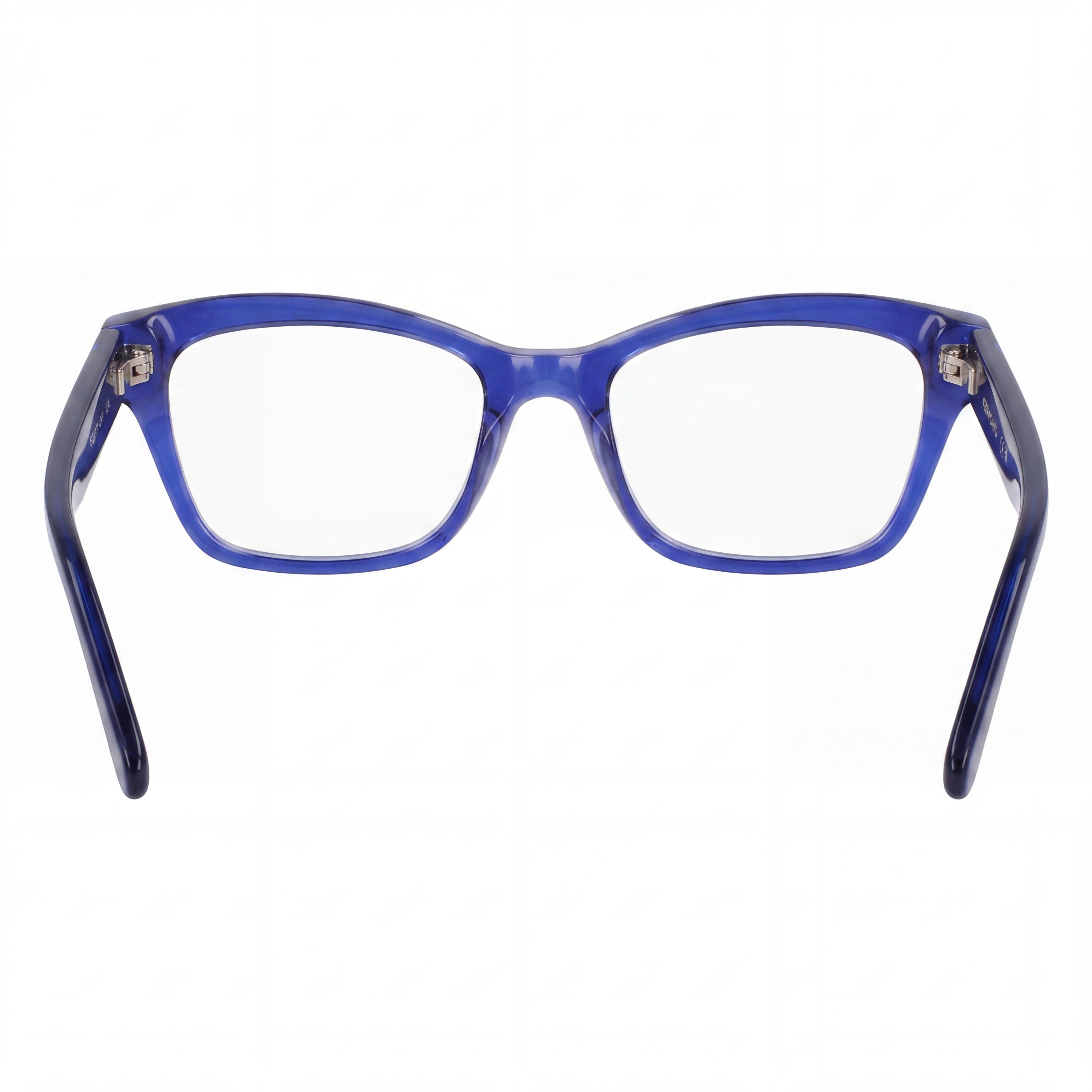Gafas Salvatore Ferragamo SF2951N modernas para mujer, armazón de acetato azul/gris, lentes de policarbonato, 53 mm, Photo 4