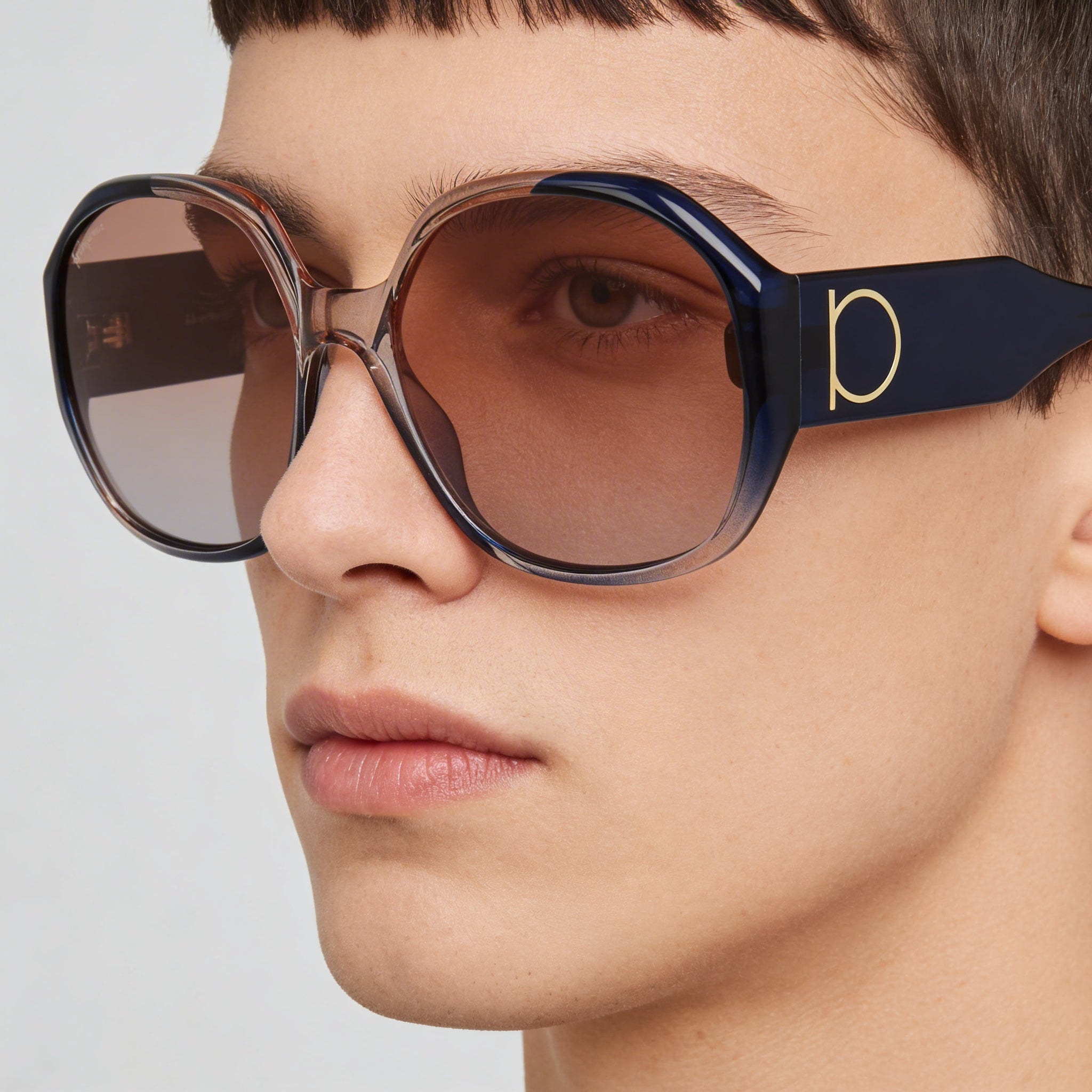 Salvatore Ferragamo Sf943s Unisex Grey Rose Gradient Acetate UV Protection Sunglasses 60mm, Photo 4