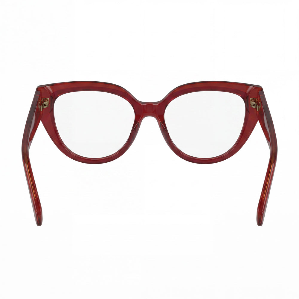 Gafas de sol polarizadas de metal rojo transparente para hombre Salvatore Ferragamo SF2984 (ancho de lente de 53 mm)