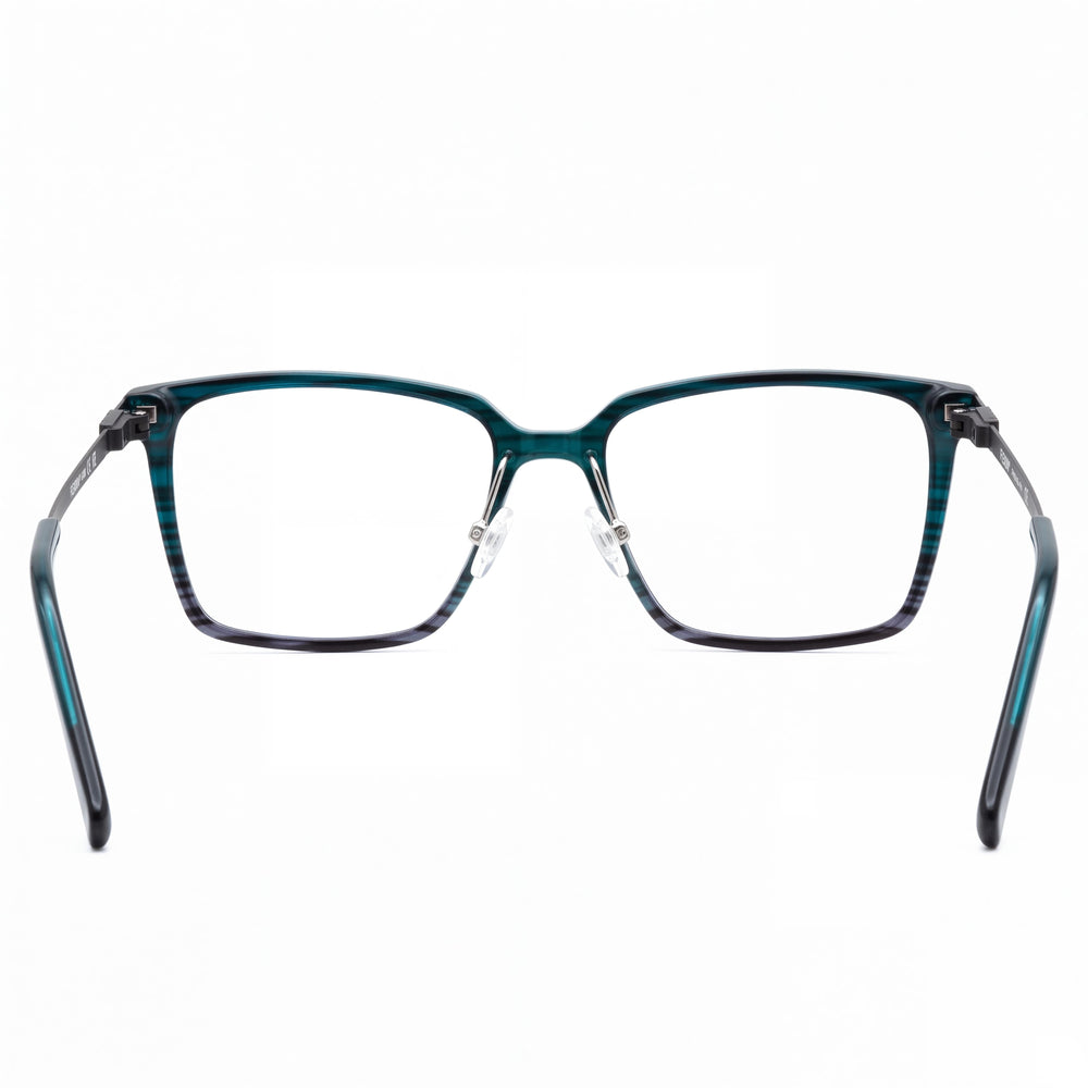 Montura metálica para mujer Flexon Ep8010 con lentes polarizadas, color Teal Grey Gradient, 54mm