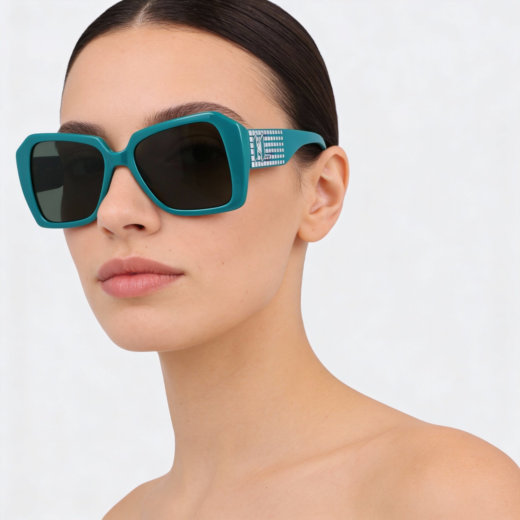 Karl Lagerfeld Paris Kl6140s Women's Sunglasses, Metallic Grey, Non-Polarized, UV Protection 53mm, Photo 4