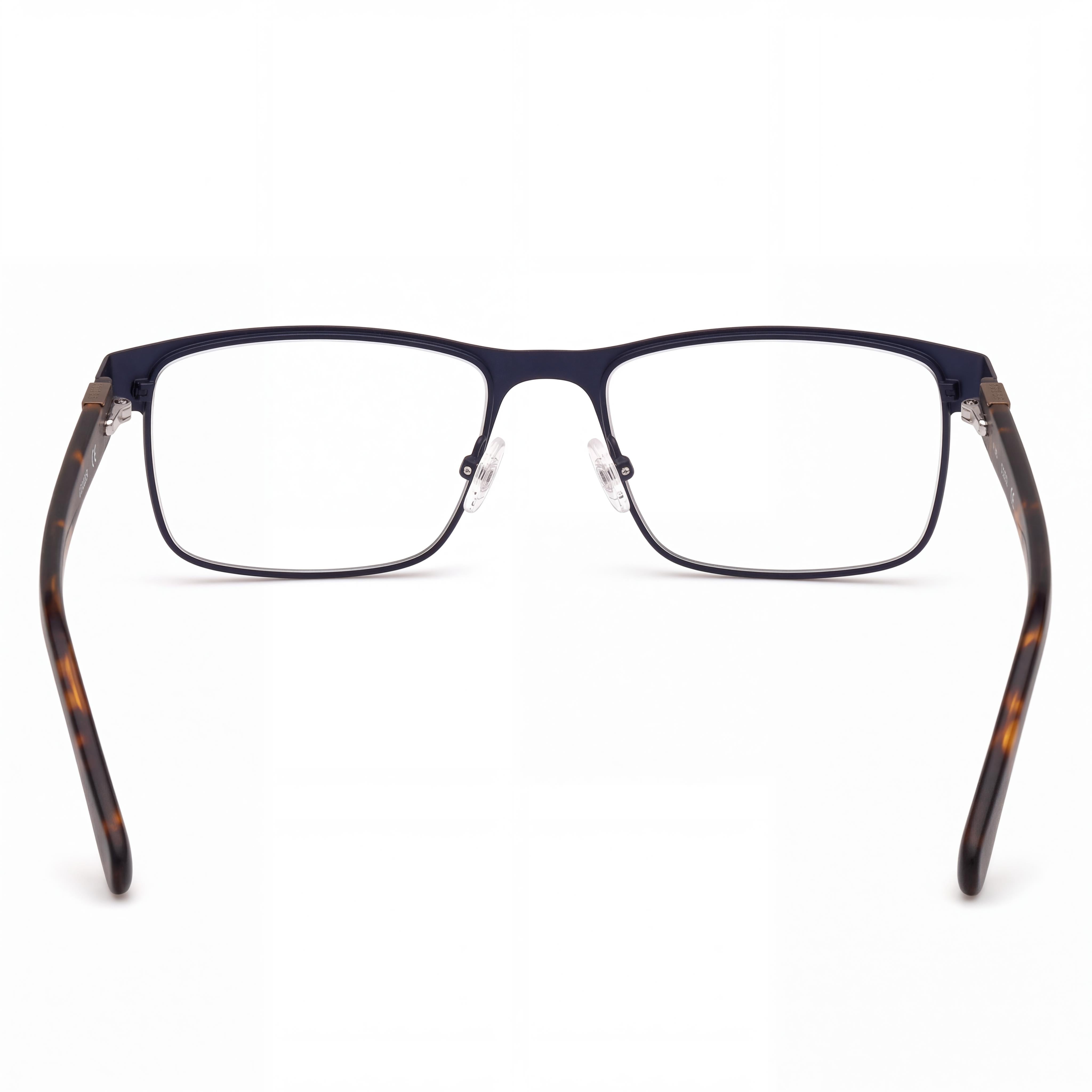GUESS GU 50003 091 Classic Men's Matte Blue Blonde Havana Metal Non- Polycarbonate Eyeglasses 57mm, Photo 4