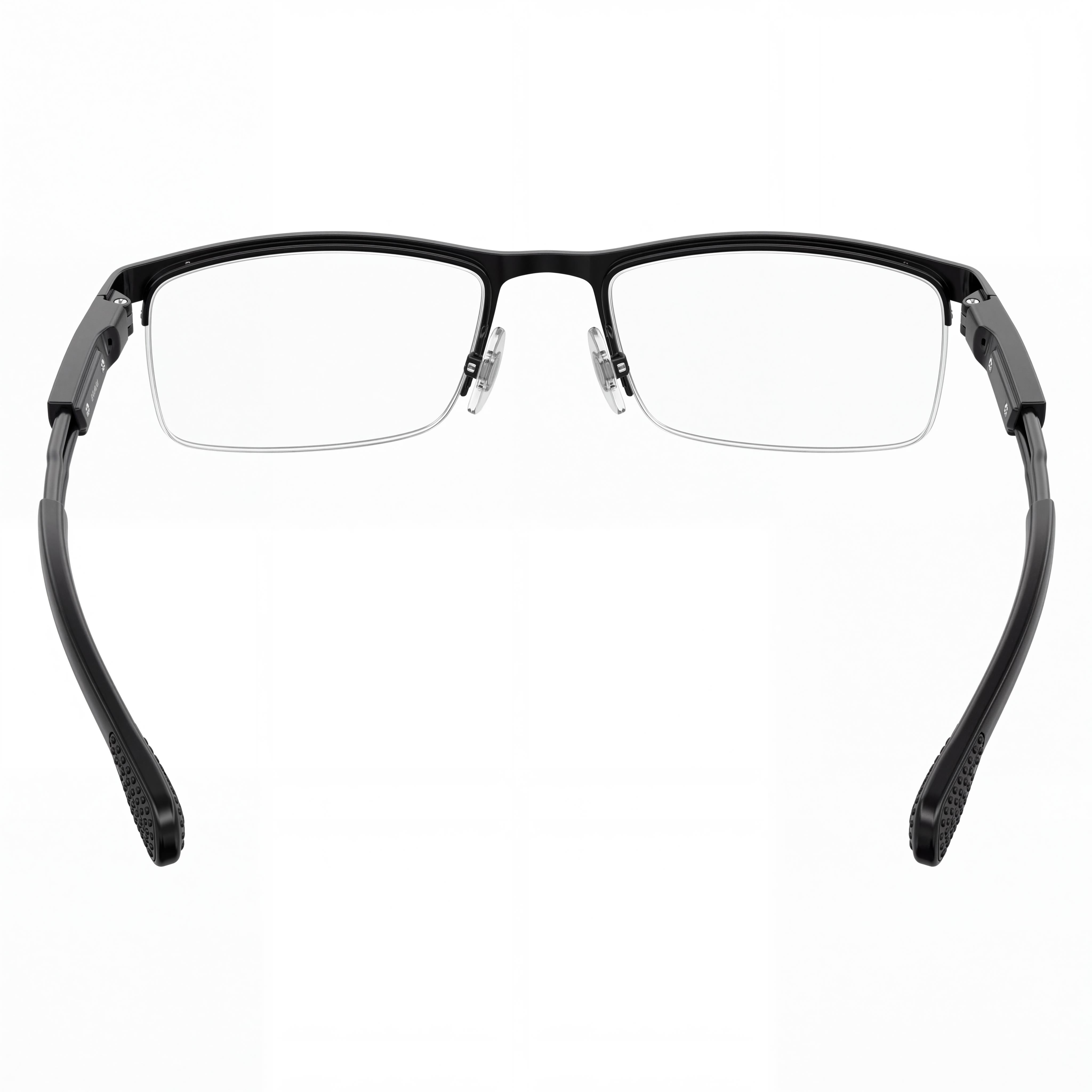 Carrera Men's Carrera 4408 Black Metal Semi-Rimless Rectangular Eyeglasses 56mm, Photo 3