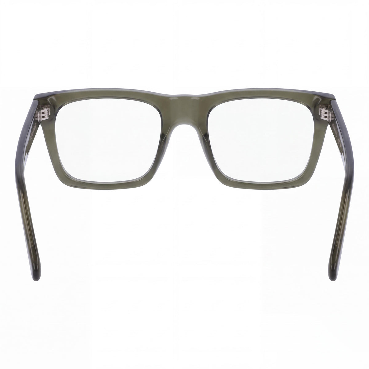 Gafas Ferragamo Sf3029 para hombre con montura de acetato caqui transparente y lentes transparentes de 54 mm, Photo 3