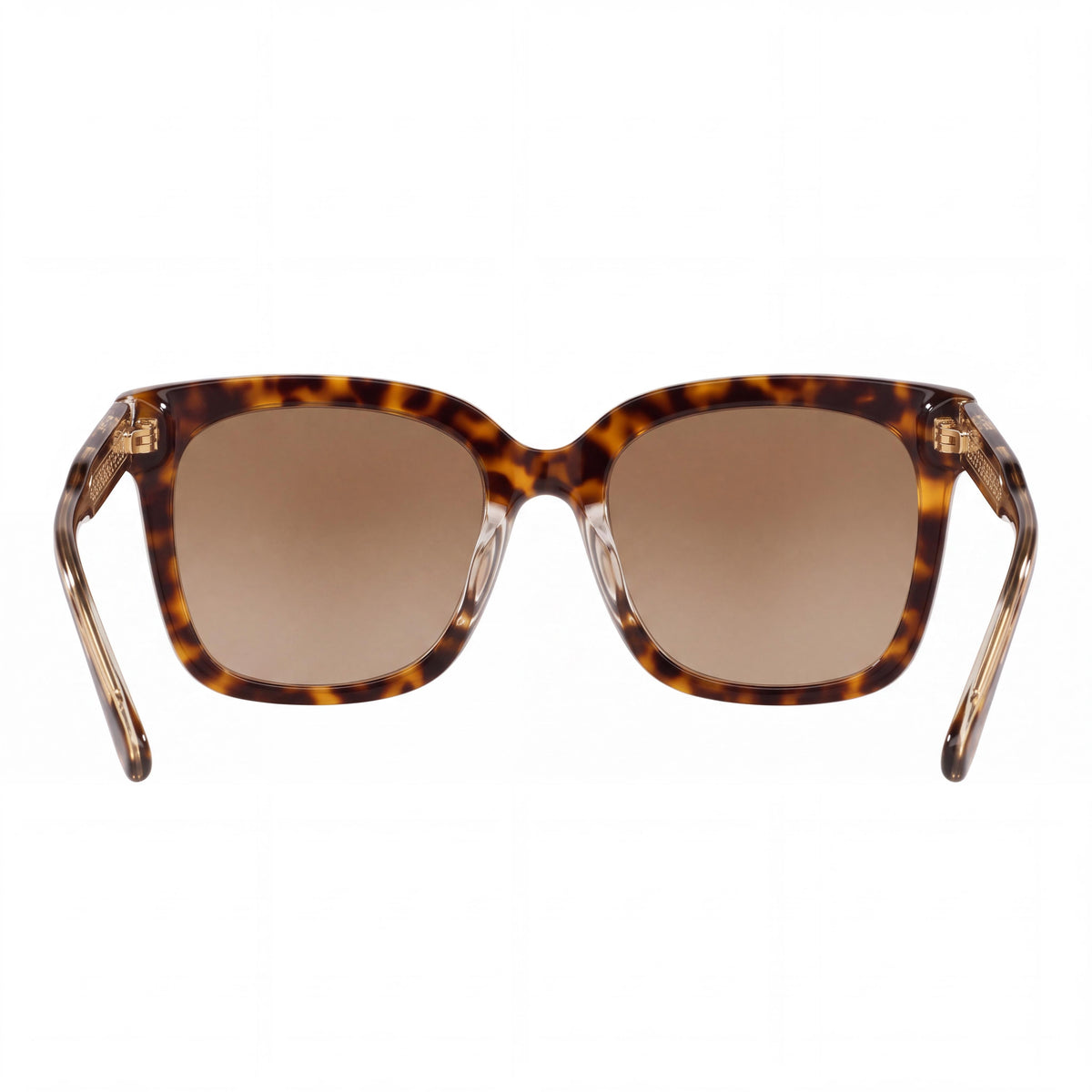 Michael Kors Women's Classic Dark Tortoise Sunglasses with Clear Gold Mirrored Lenses, UV Protection 52mm, Photo 3