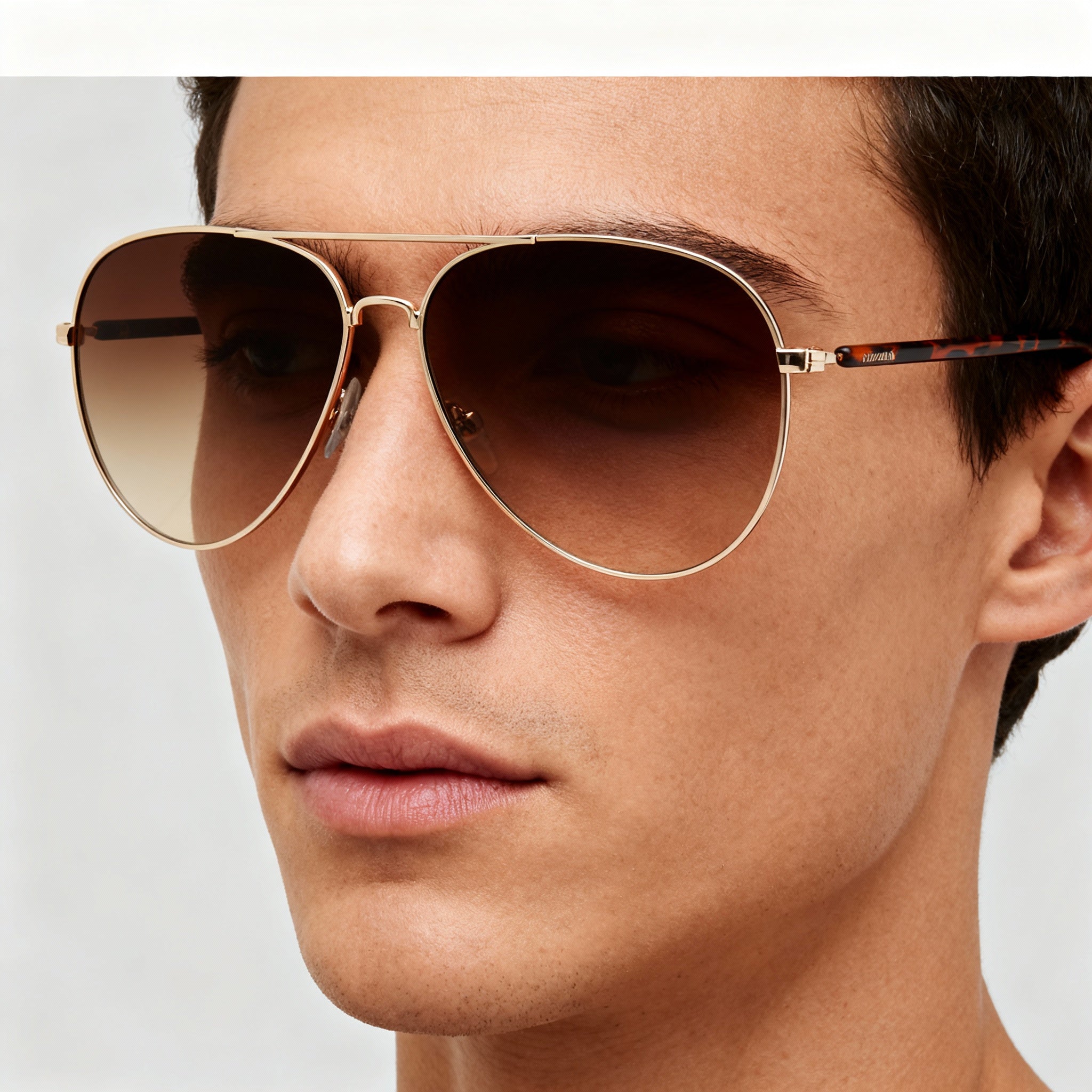 Calvin Klein Ck19314s Unisex Polycarbonate Gold Brown Gradient Frame Brown Gradient Lens Sunglasses 60mm, Photo 5