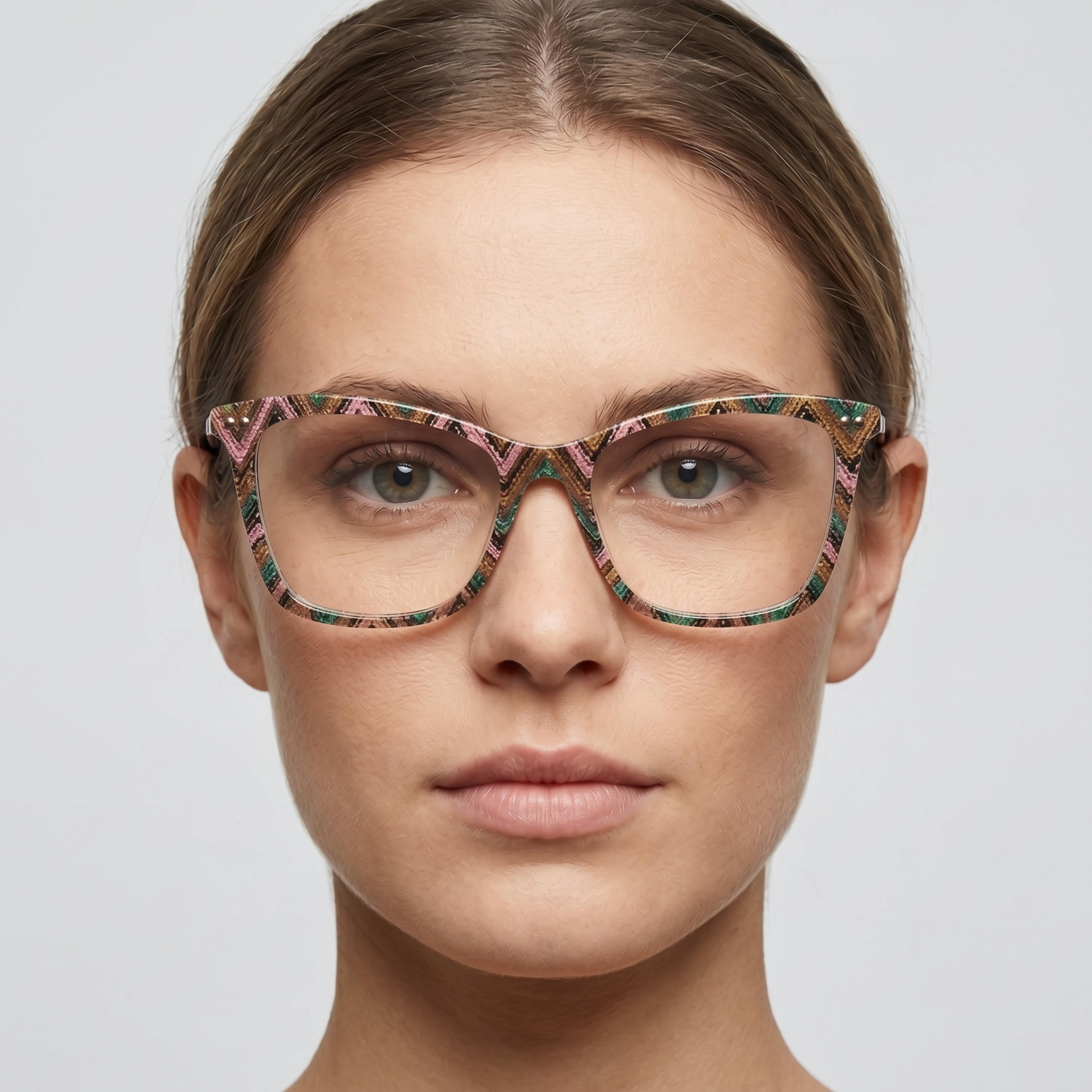 M Missoni Modern Sunglasses for Women, Pattern Multicolored Acetate Frame, Polycarbonate Lens, 53mm, Photo 3