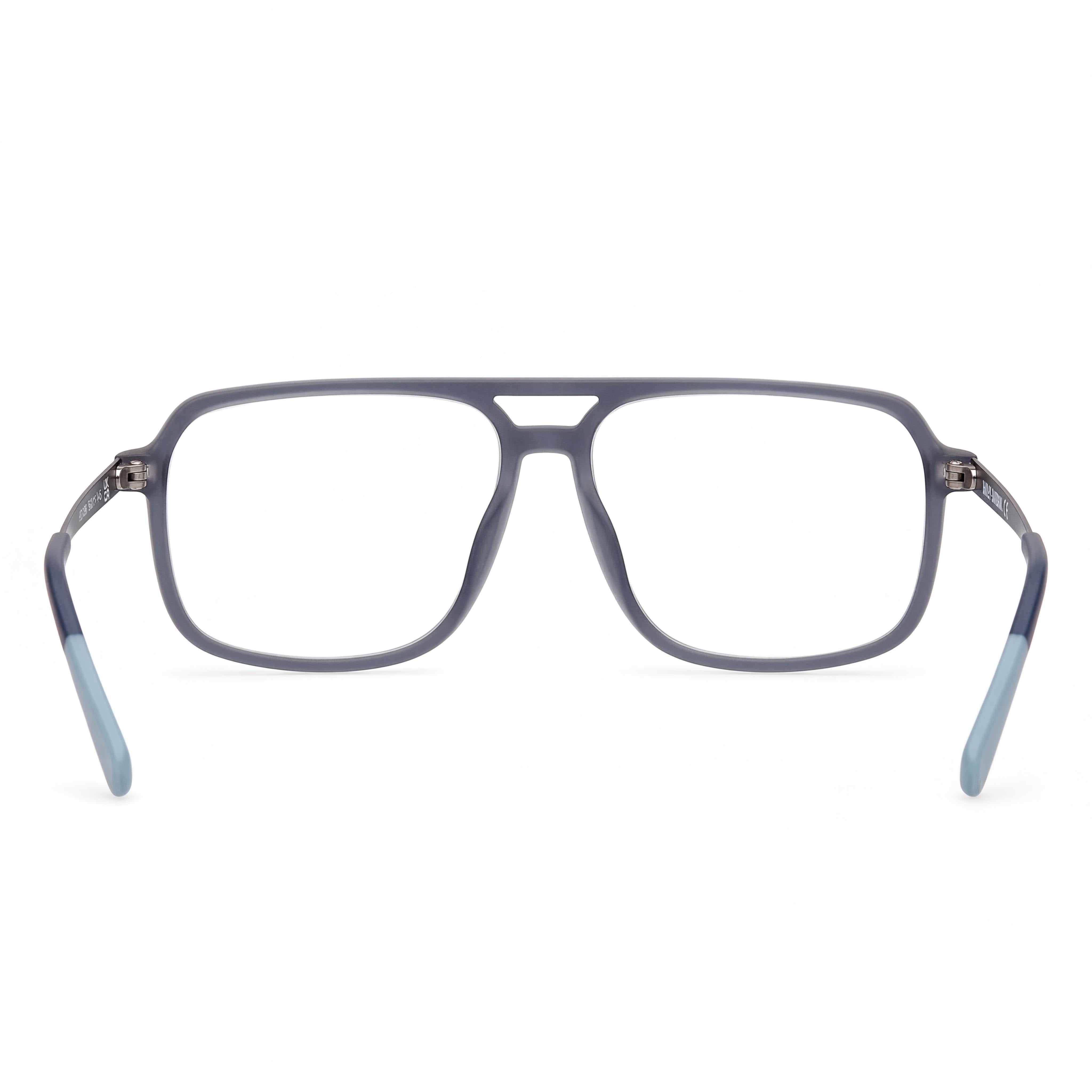 Harley-Davidson Men's Matte Blue Optical Eyeglasses Frames, Prescription Ready with Clear Demo Lenses, Photo 3