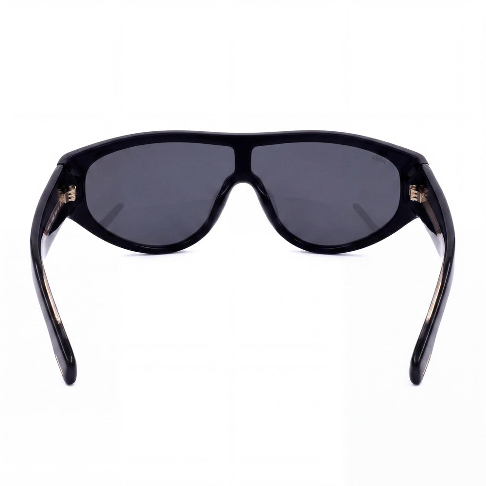 Hugo Boss Boss 1623/S Men’s Casual Sunglasses Black Ecological Oil Frame Grey Polycarbonate Lenses UV Protection 99-1-135