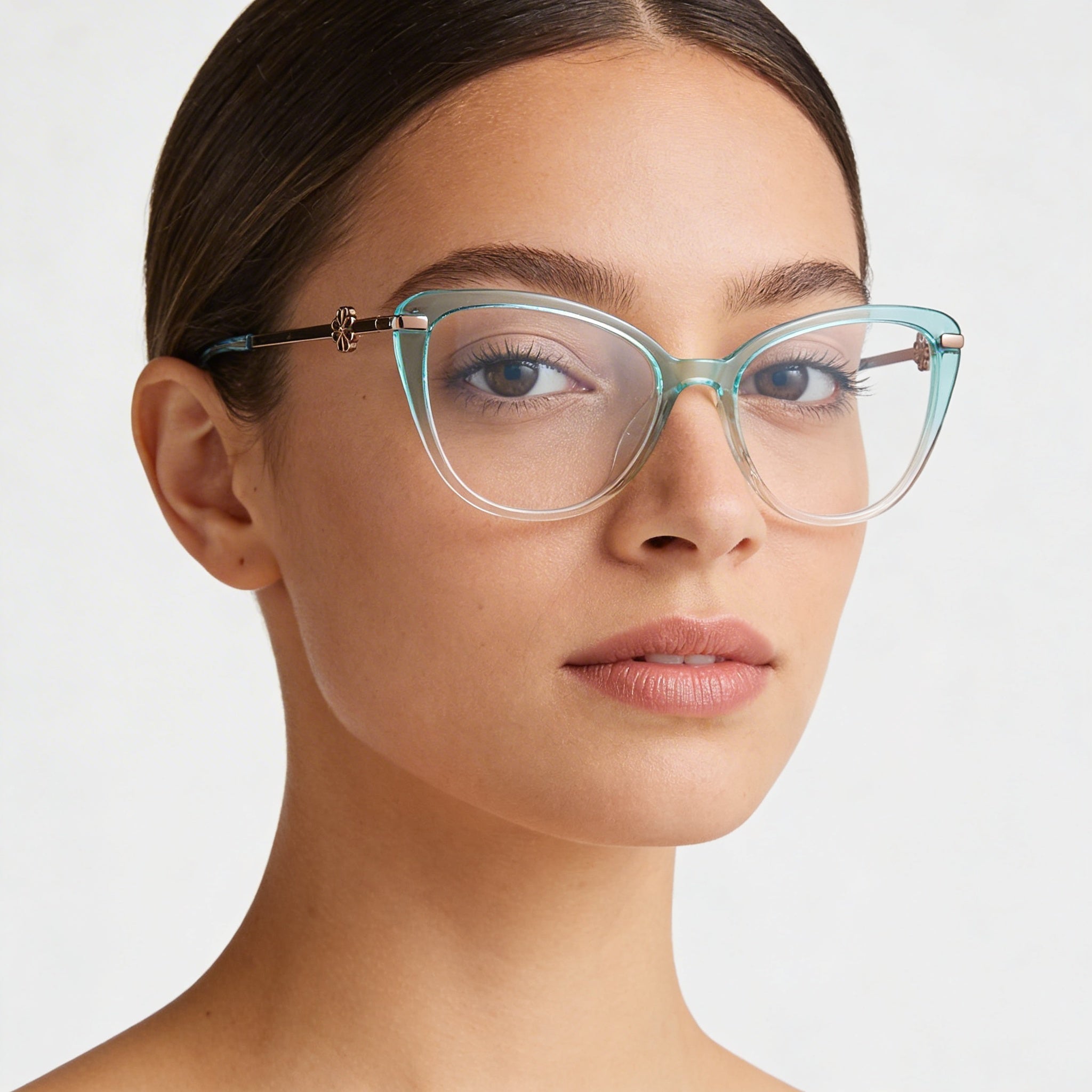 Gafas de sol Kate Spade New York FLAVIA IWB para mujer, montura de acetato, lentes de policarbonato verde y rosa, 51 mm, Photo 5