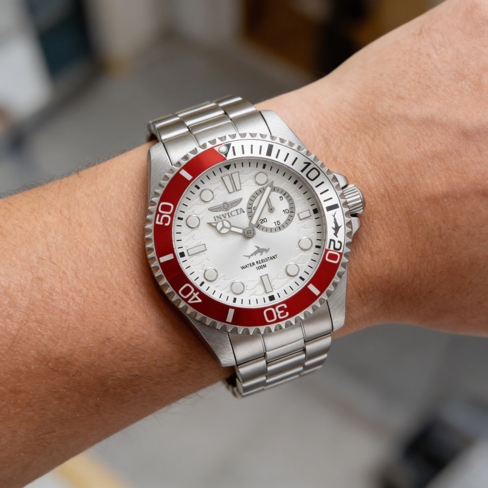 Invicta Pro Diver 49275 Unisex Stainless Steel Bracelet Quartz Silver Dial 43mm