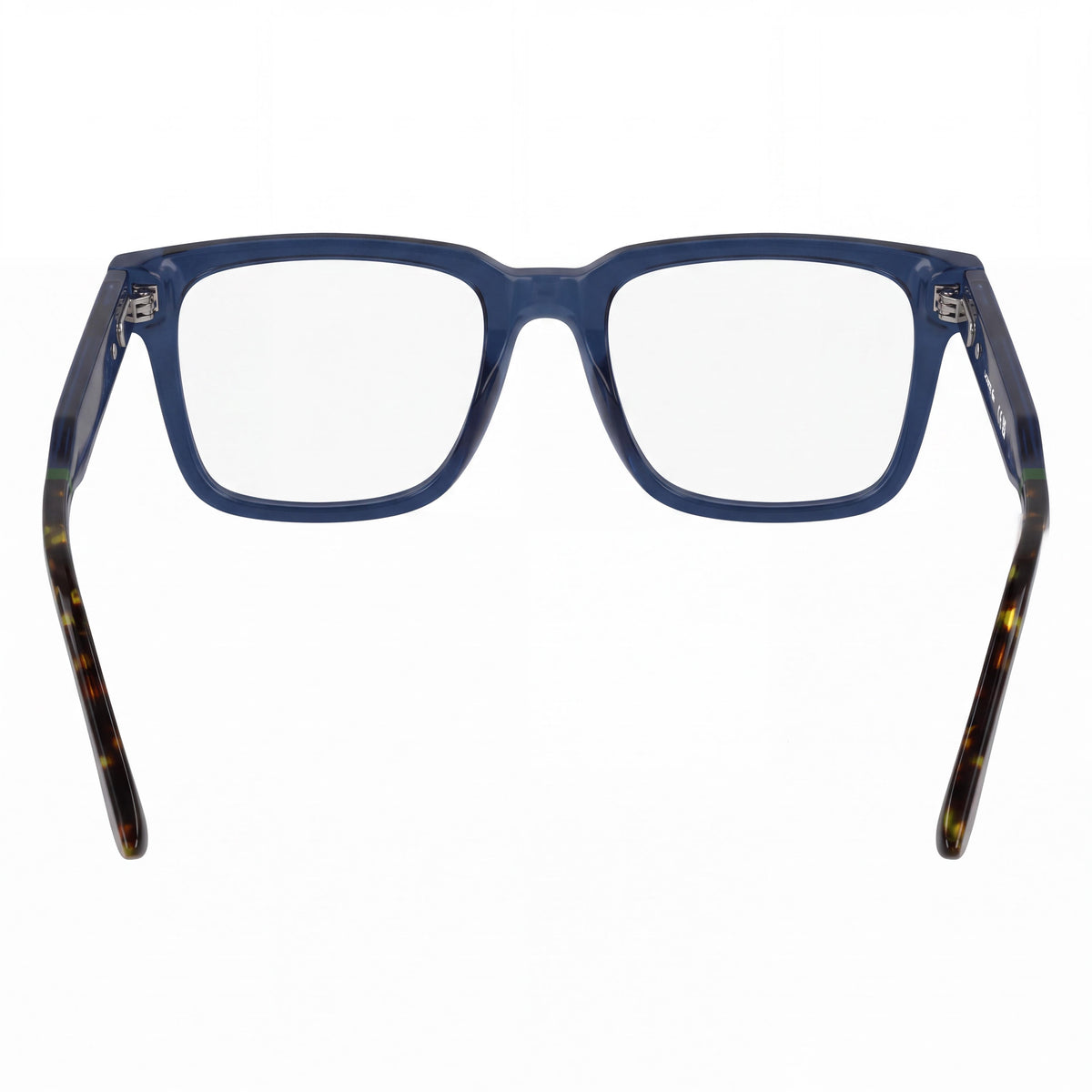 Gafas de sol Lacoste para hombre, estilo casual, con montura de plástico azul transparente y lentes de plástico transparente no polarizadas, 55-17-150, Photo 3