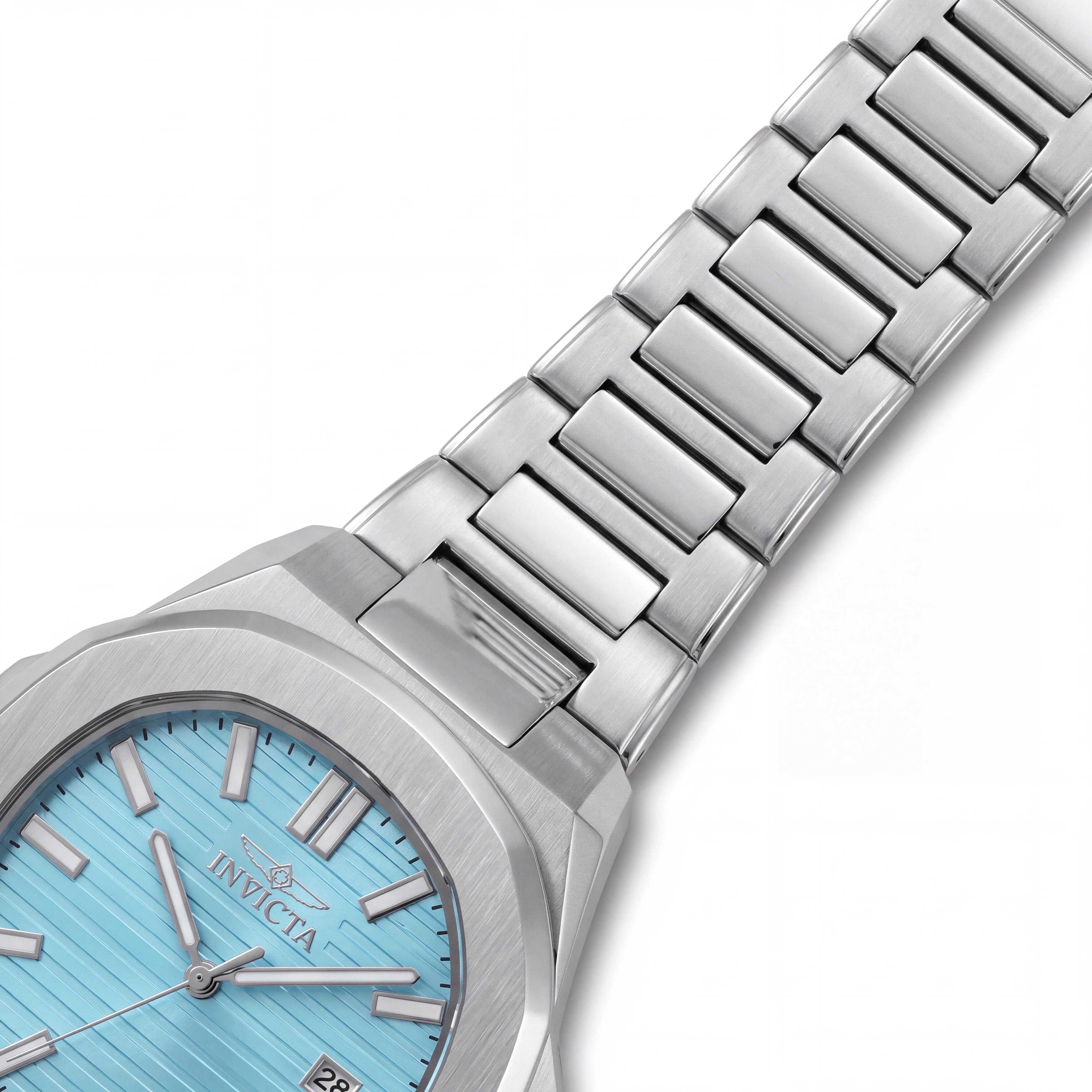 Invicta Speedway 48322 Reloj de Cuarzo Unisex de Acero Inoxidable con Brazalete de 41mm y Esfera Azul, Photo 3