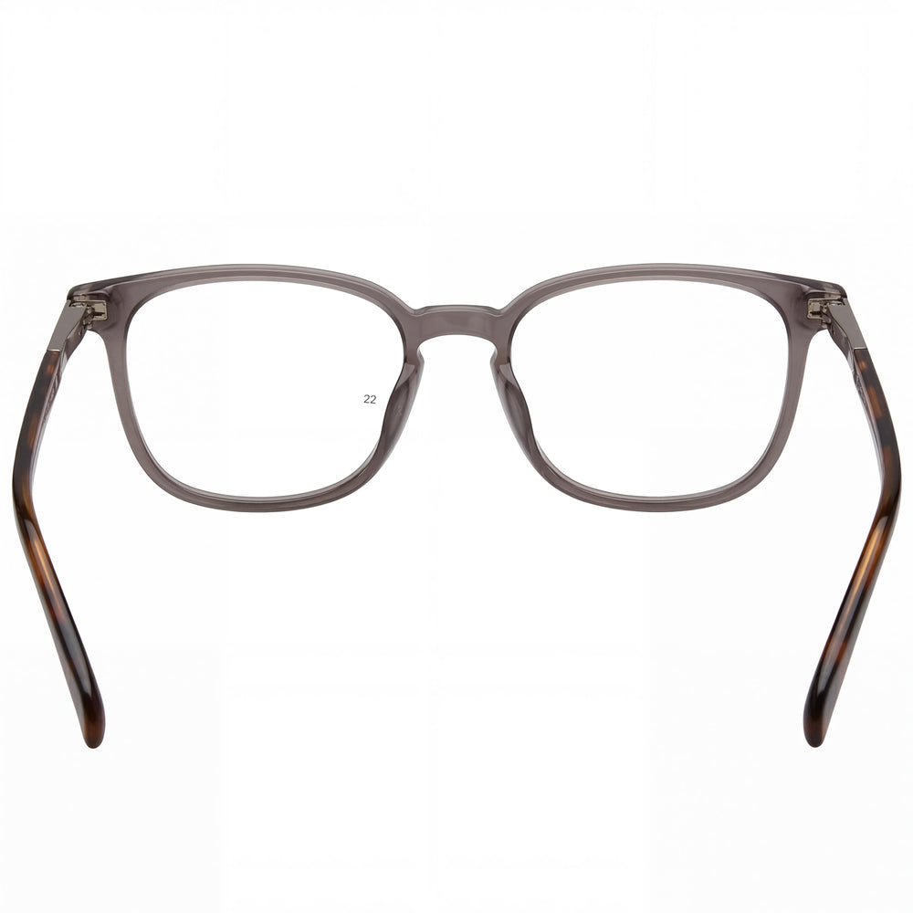 Fossil FOS 7116/G Gafas Unisex de Acetato Gris Cristal con Montura y Lente de Policarbonato de 52 mm, Puente de 18 mm, Patilla de 145 mm