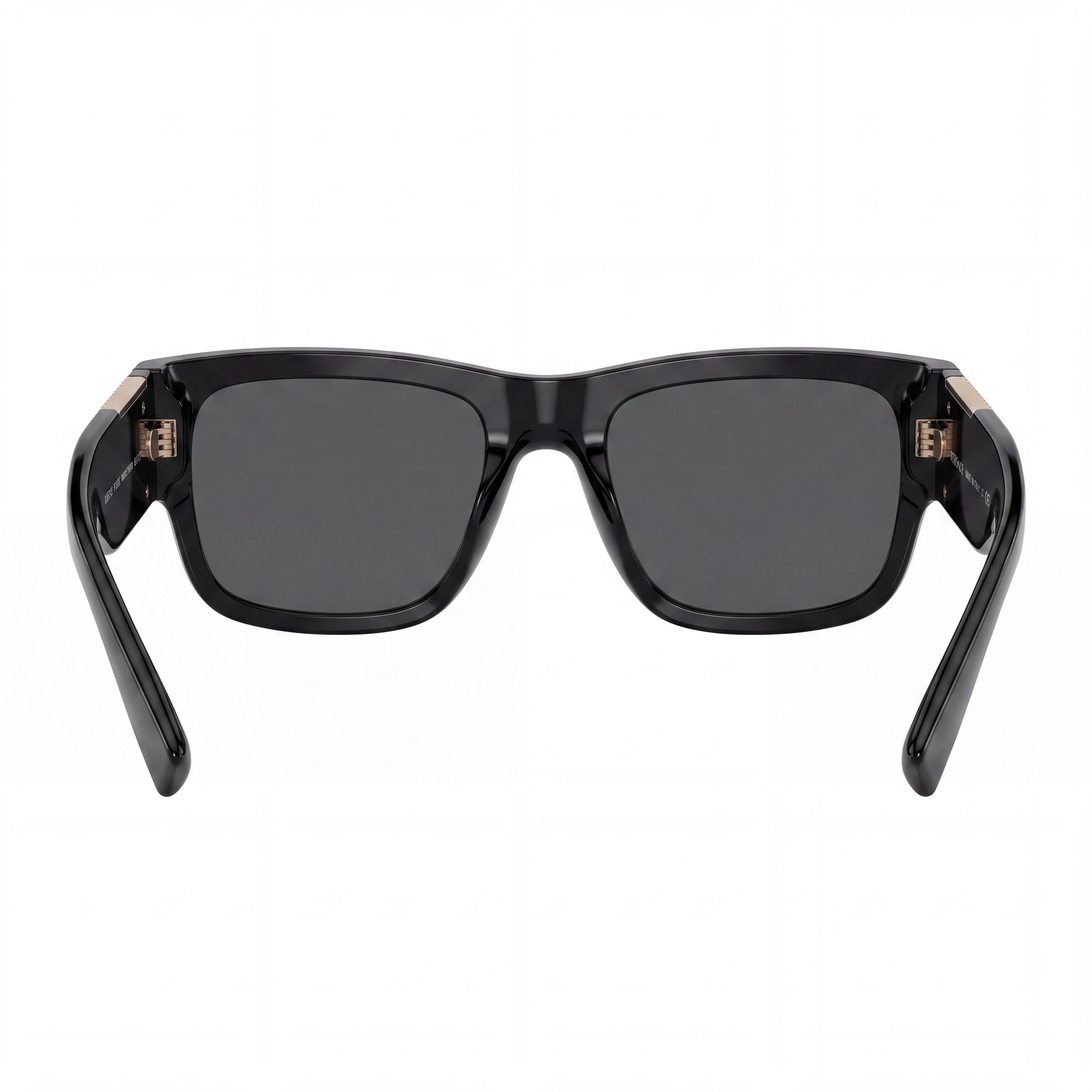 Versace VE4406 Unisex Sunglasses | Black Dark Grey Plastic Frame | Dark Grey Polycarbonate Lenses | UV Protection | 56mm, Photo 4