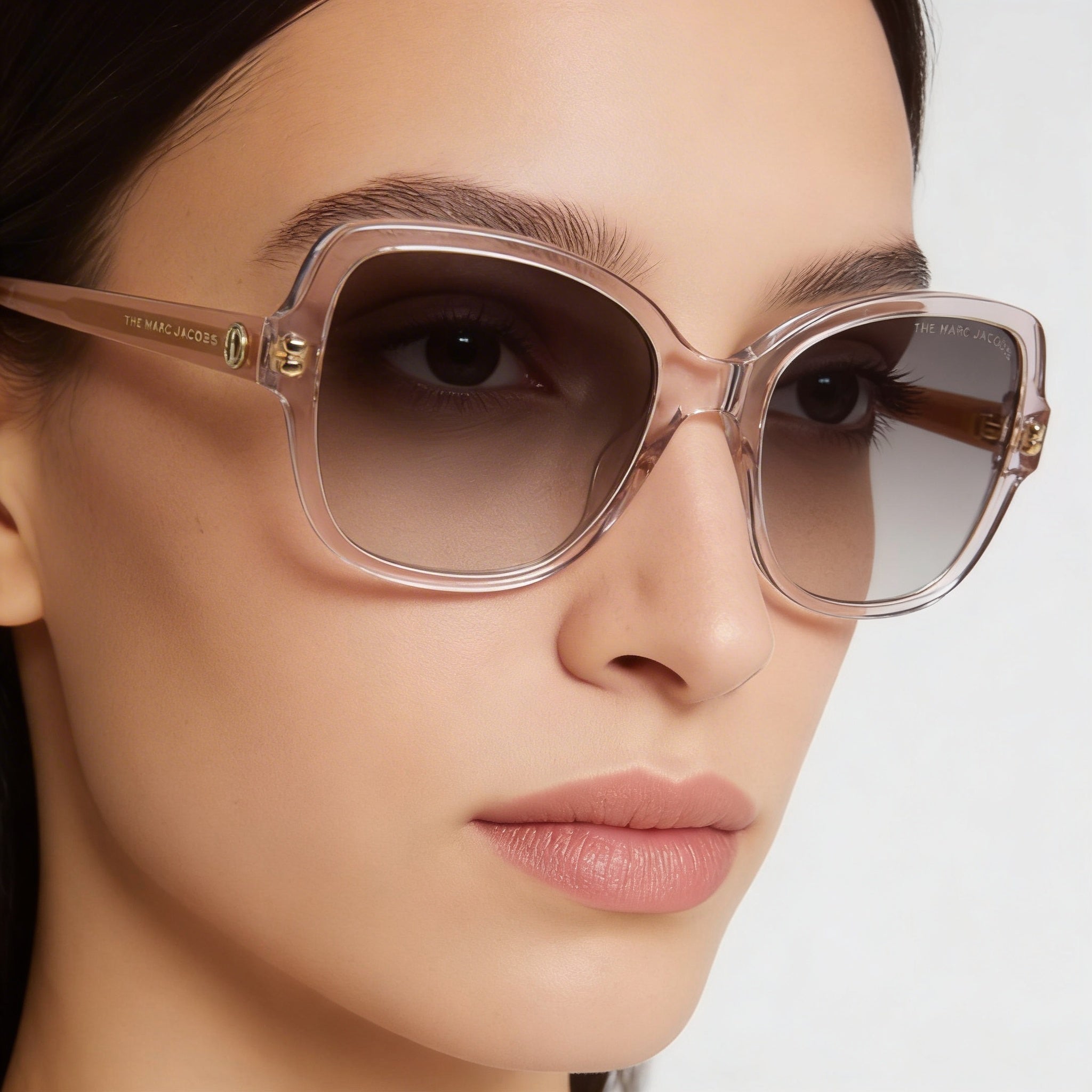 Gafas de sol de mujer Marc Jacobs MARC 555/S con protección UV degradado marrón beige mariposa 55mm, Photo 3