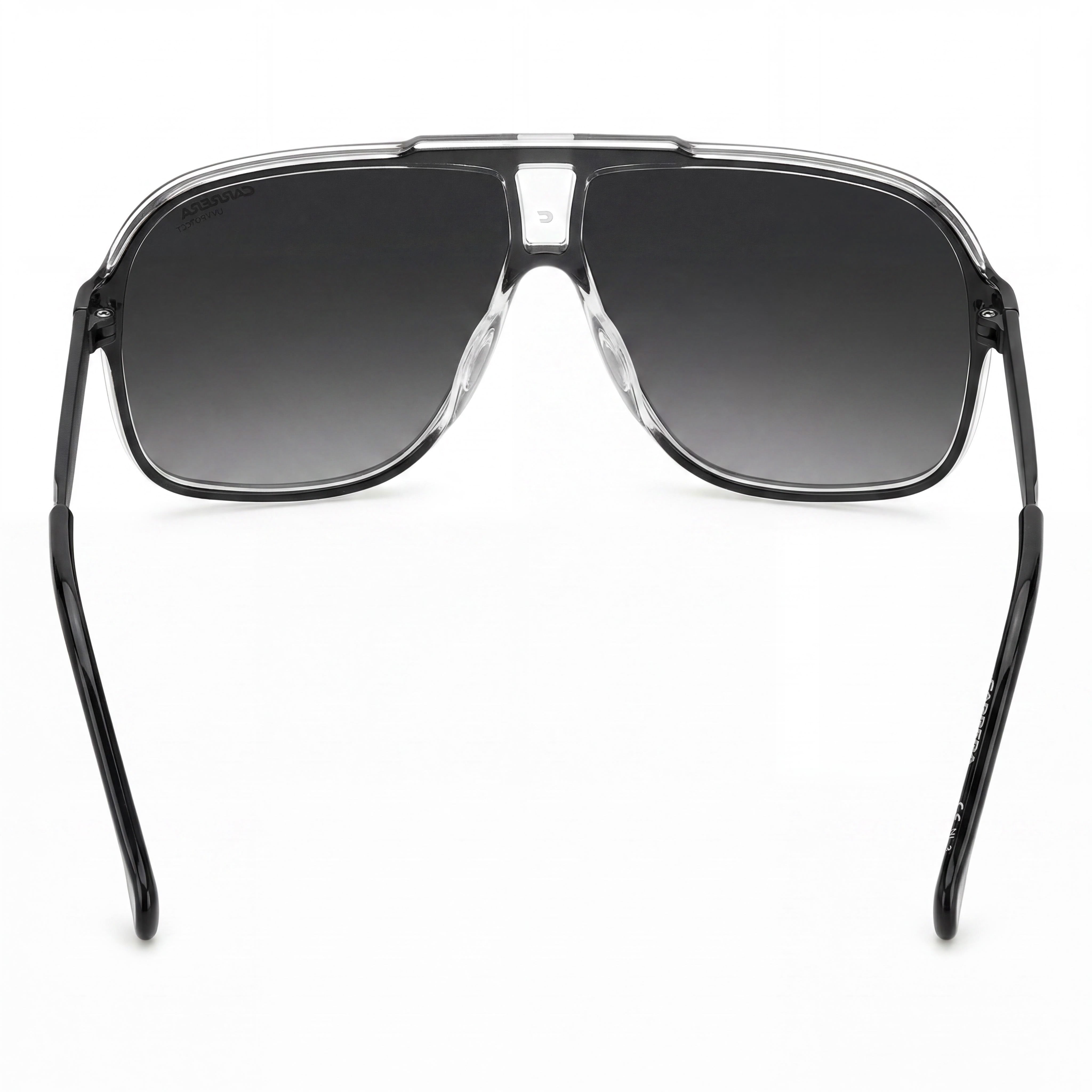 Carrera Contemporary Black White Aviator Sunglasses Unisex, 64mm, Photo 4