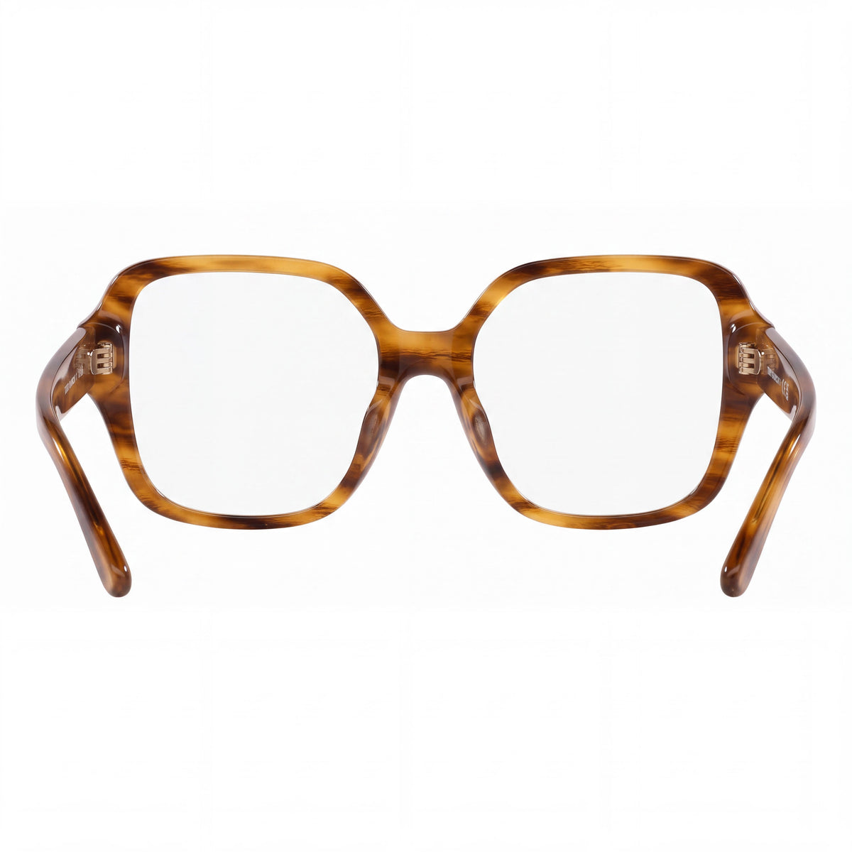 Tory Burch Ty 2134u Women's Square Honey Wood Acetate Eyewear with Clear Lenses 54mm, Photo 3