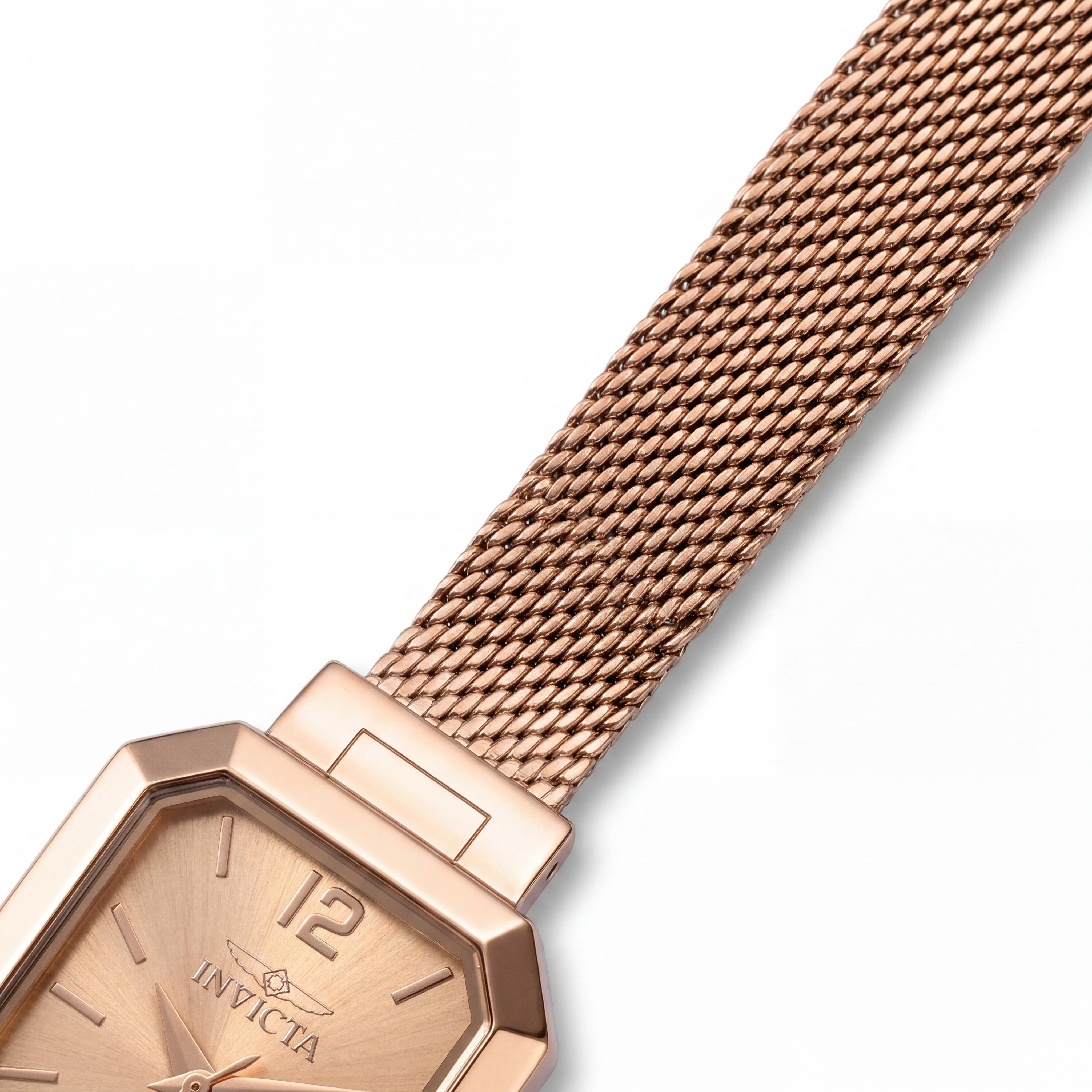Invicta Angel 48153 Women's Quartz Stainless Steel 21mm Case Rose Gold Dial 3 ATM WR Watch, Photo 2