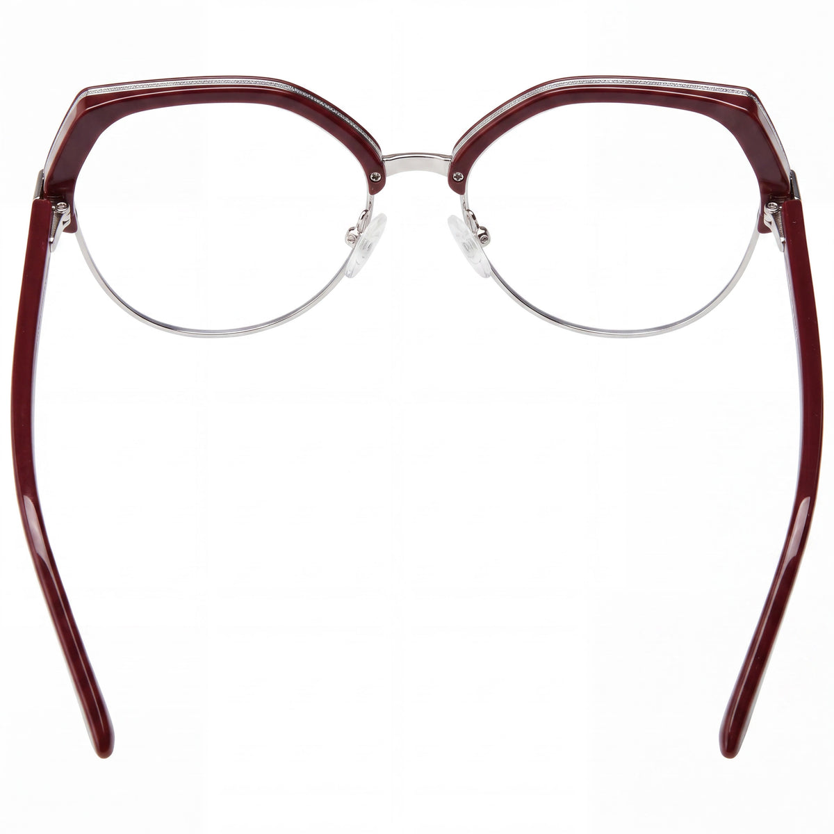 GUESS GU2947 Gafas de mujer casuales de plástico brillante burdeos de 54 mm, Photo 3