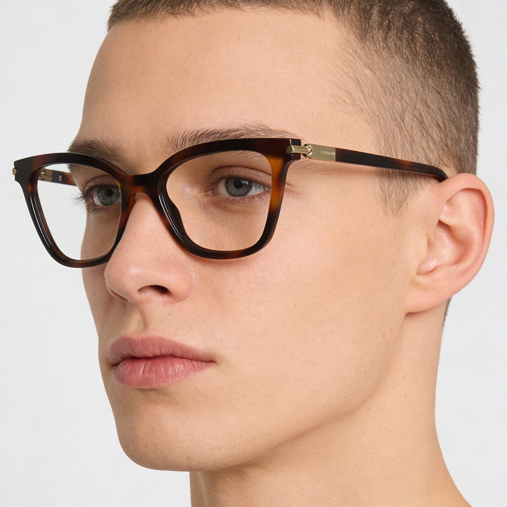 Gafas Ferragamo unisex con montura de acetato inyectado color carey polarizadas y lentes multicolor de 51 mm, Photo 5