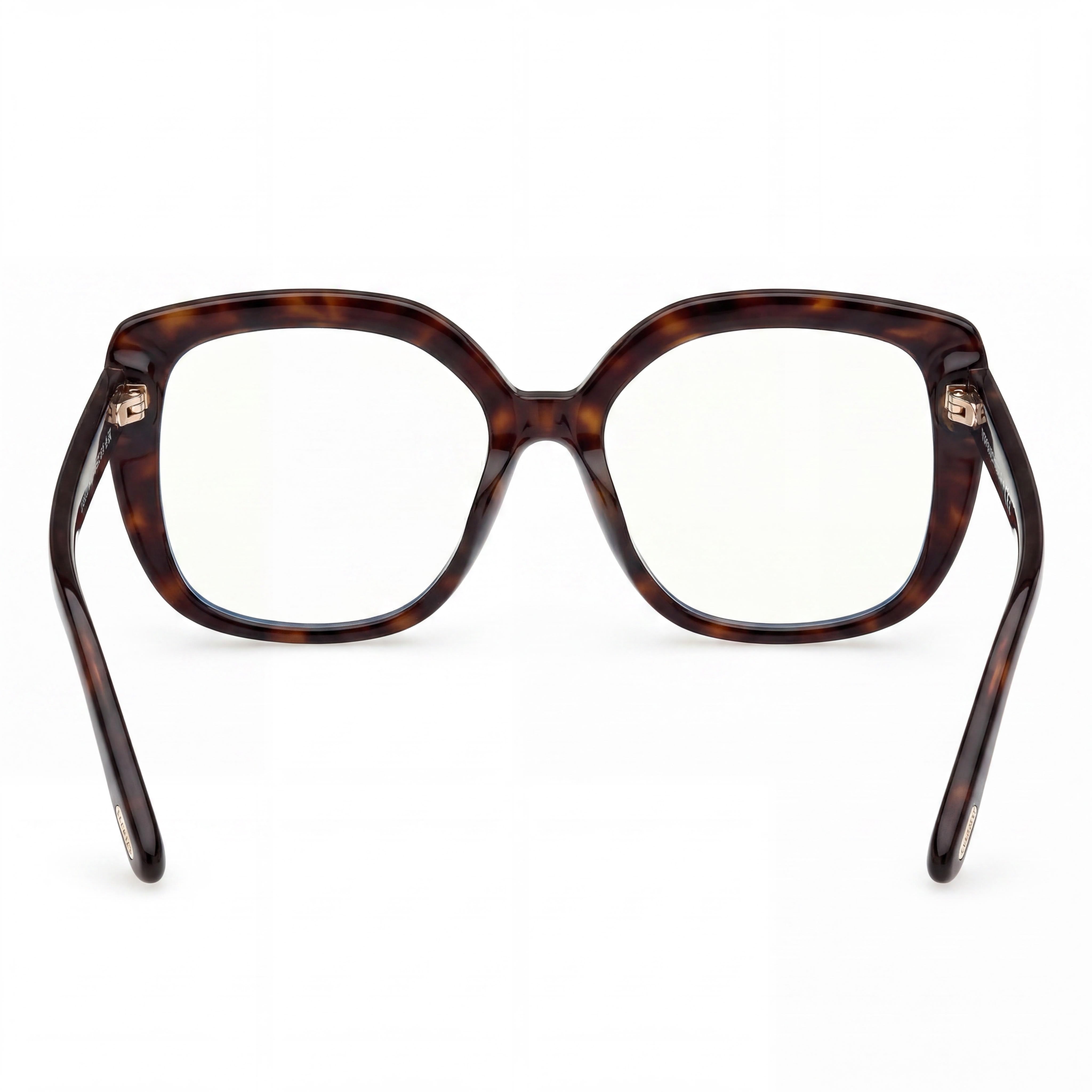 Tom Ford Classic Unisex Blue Filter Plastic Dark Havana Frame with Black Lenses, 53mm Lens, 16mm Bridge, 140mm Temple, Photo 3