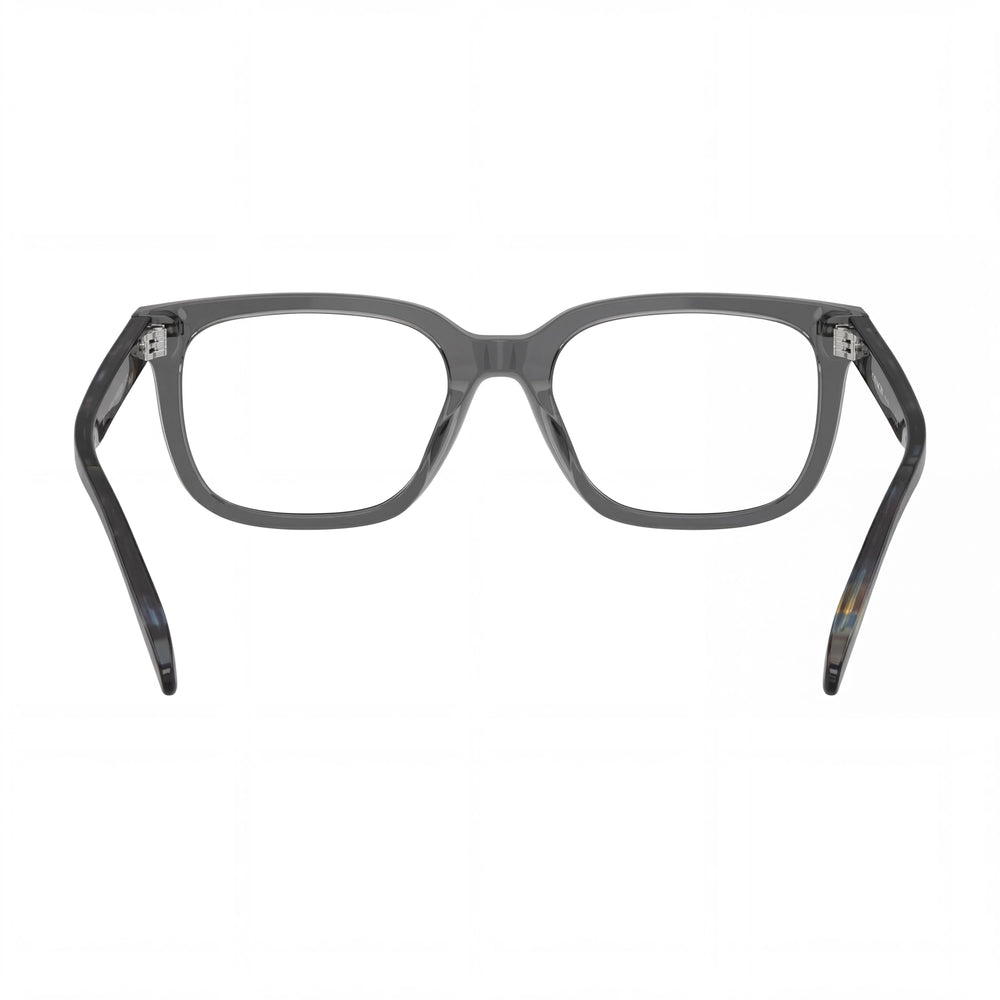 Coach Hc6266u Universal Fit Men's Transparent Grey Plastic Prescription Eyeglass Frames 53mm