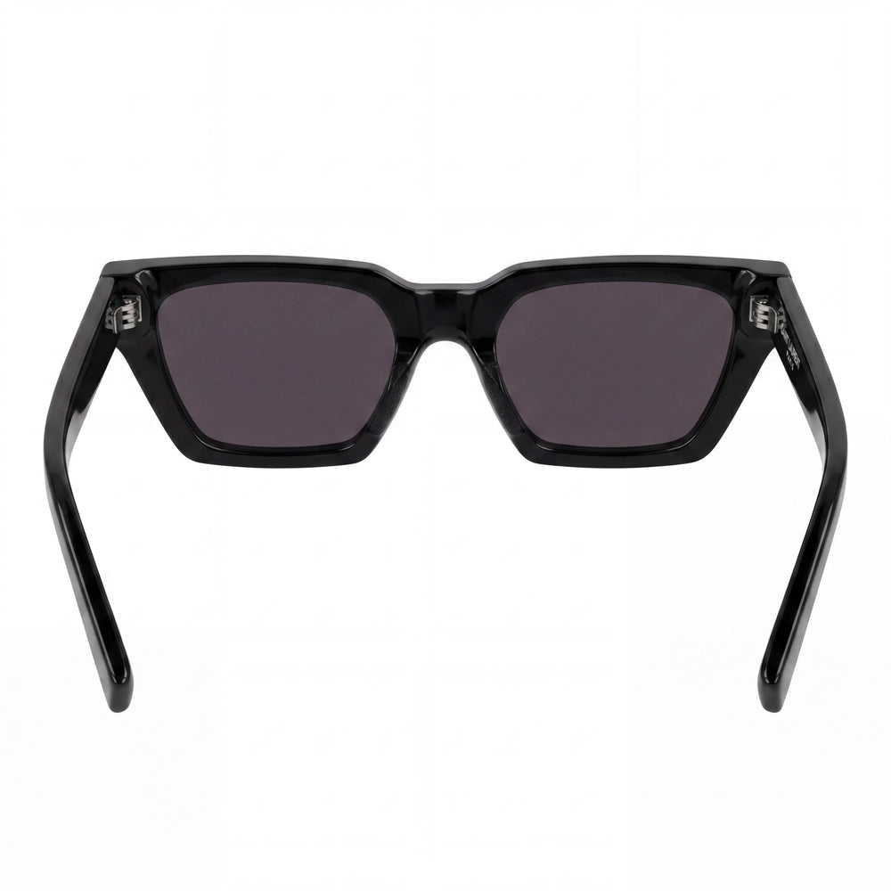 Gafas de sol Yves Saint Laurent Calista SL 633 para mujer, montura negra reciclada y lentes negras recicladas, estilo ojo de gato, 57 mm