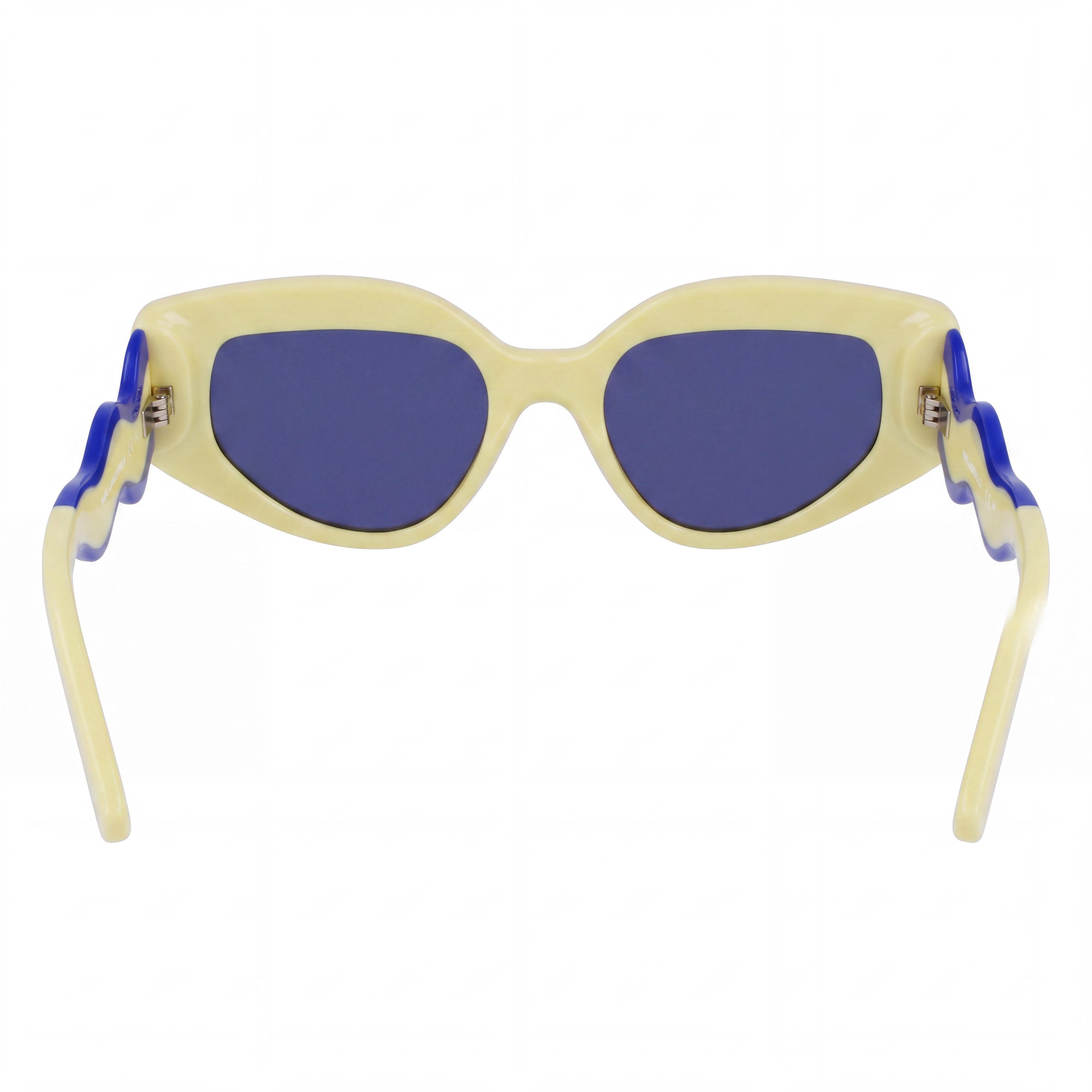 KARL LAGERFELD Kl6144s Women's Shiny Yellow Bio-Injected Cat-Eye UV Protected Sunglasses 50mm, Photo 3