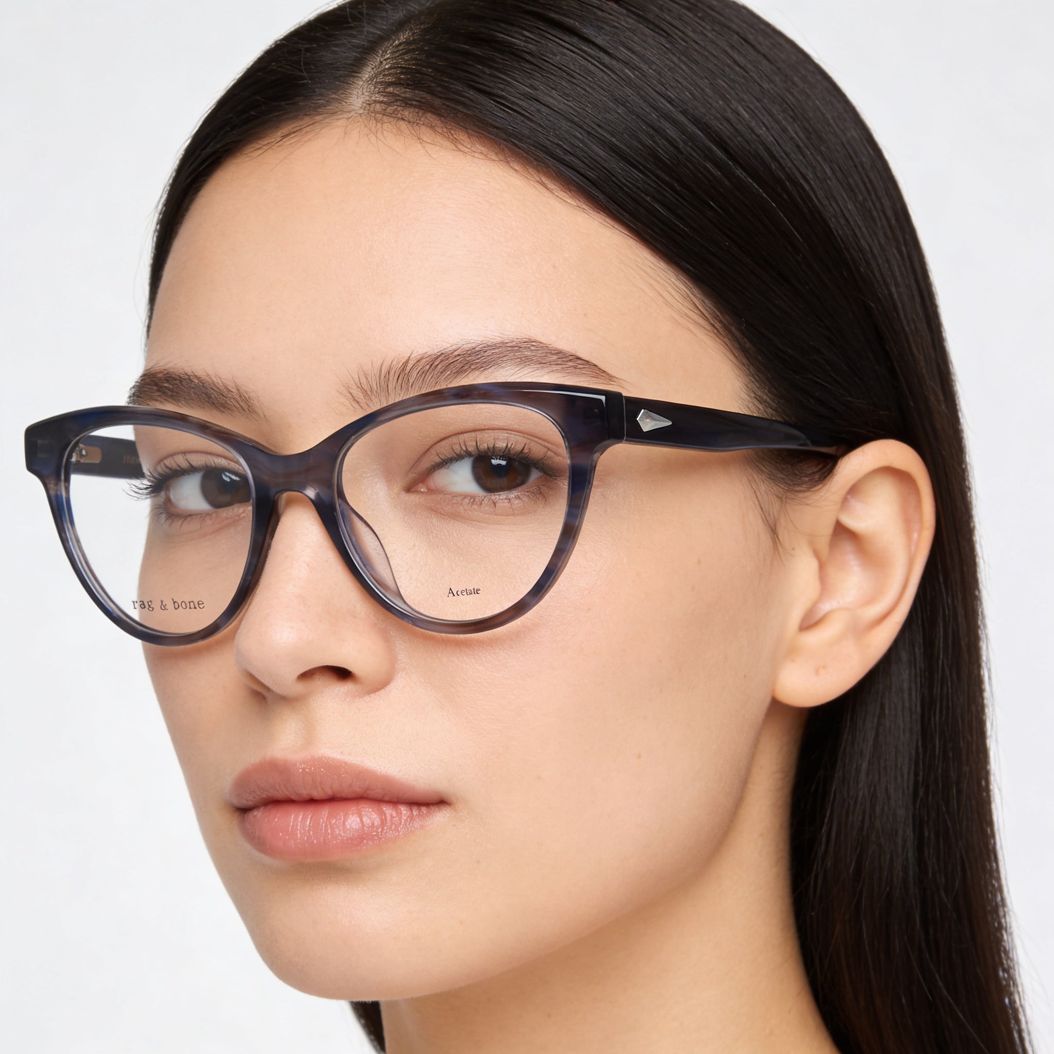 Gafas de sol Rag & Bone Casual RNB3048 para mujer, montura de acetato, lentes de policarbonato, no polarizadas, 51-18-135, Photo 5