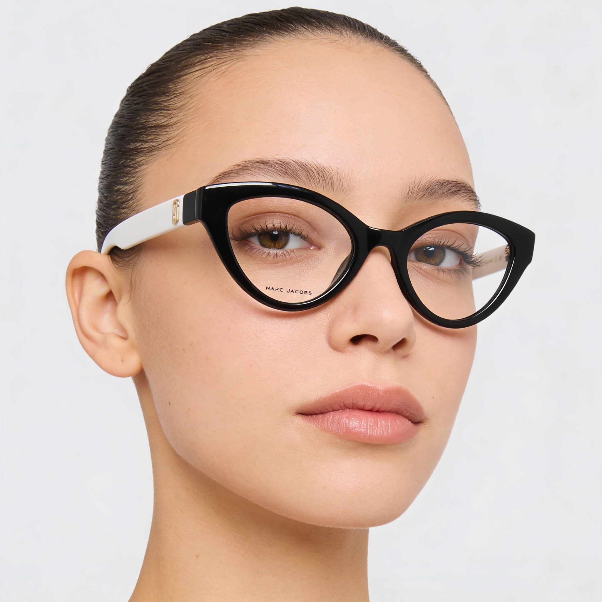 Gafas de sol Marc Jacobs Marc 651 de acetato moderno para mujer, montura en blanco y negro con lentes de policarbonato de 49 mm, Photo 5