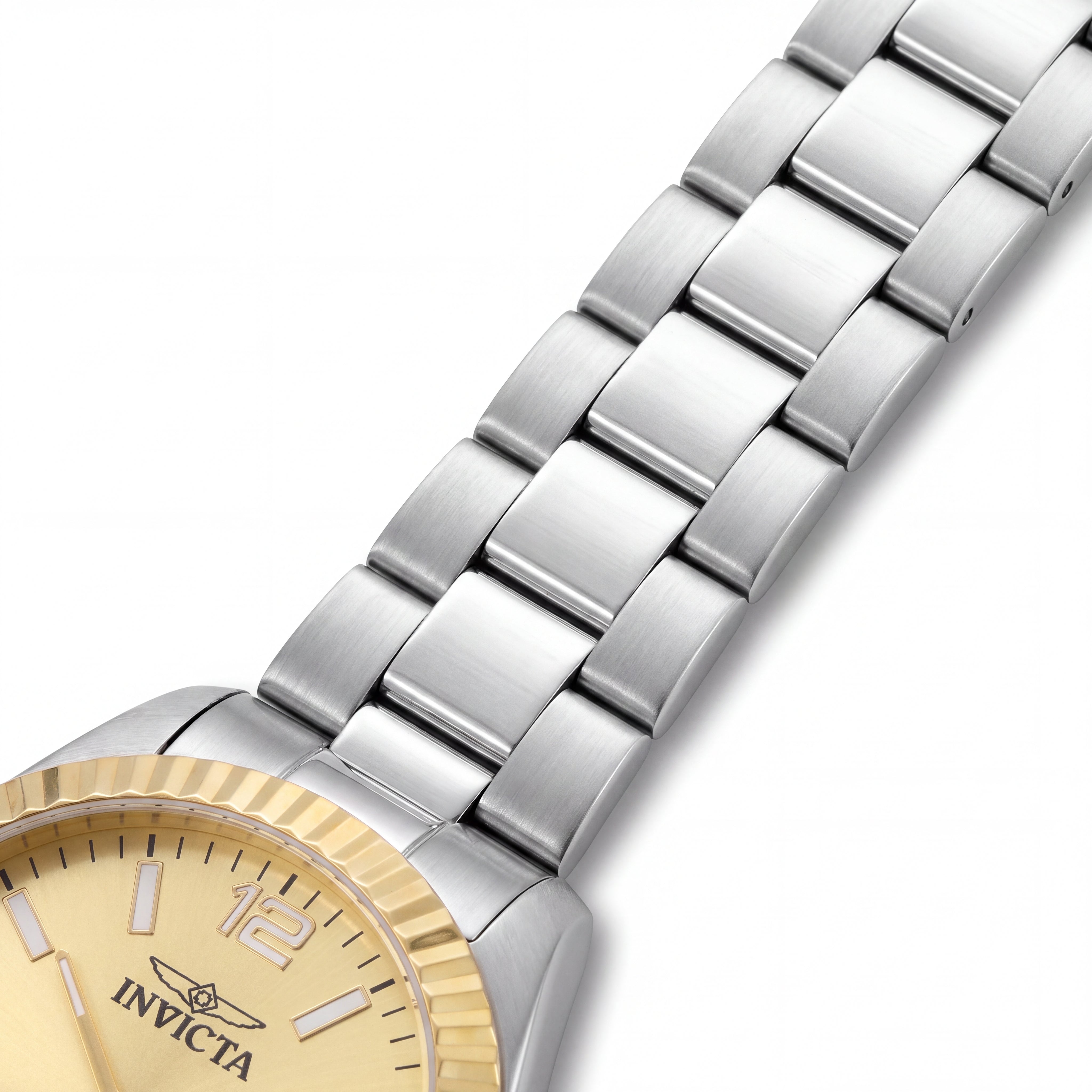 Invicta Specialty 50576 Unisex Quartz Silver Stainless Steel Watch with Gold Dial, 43mm, Photo 3