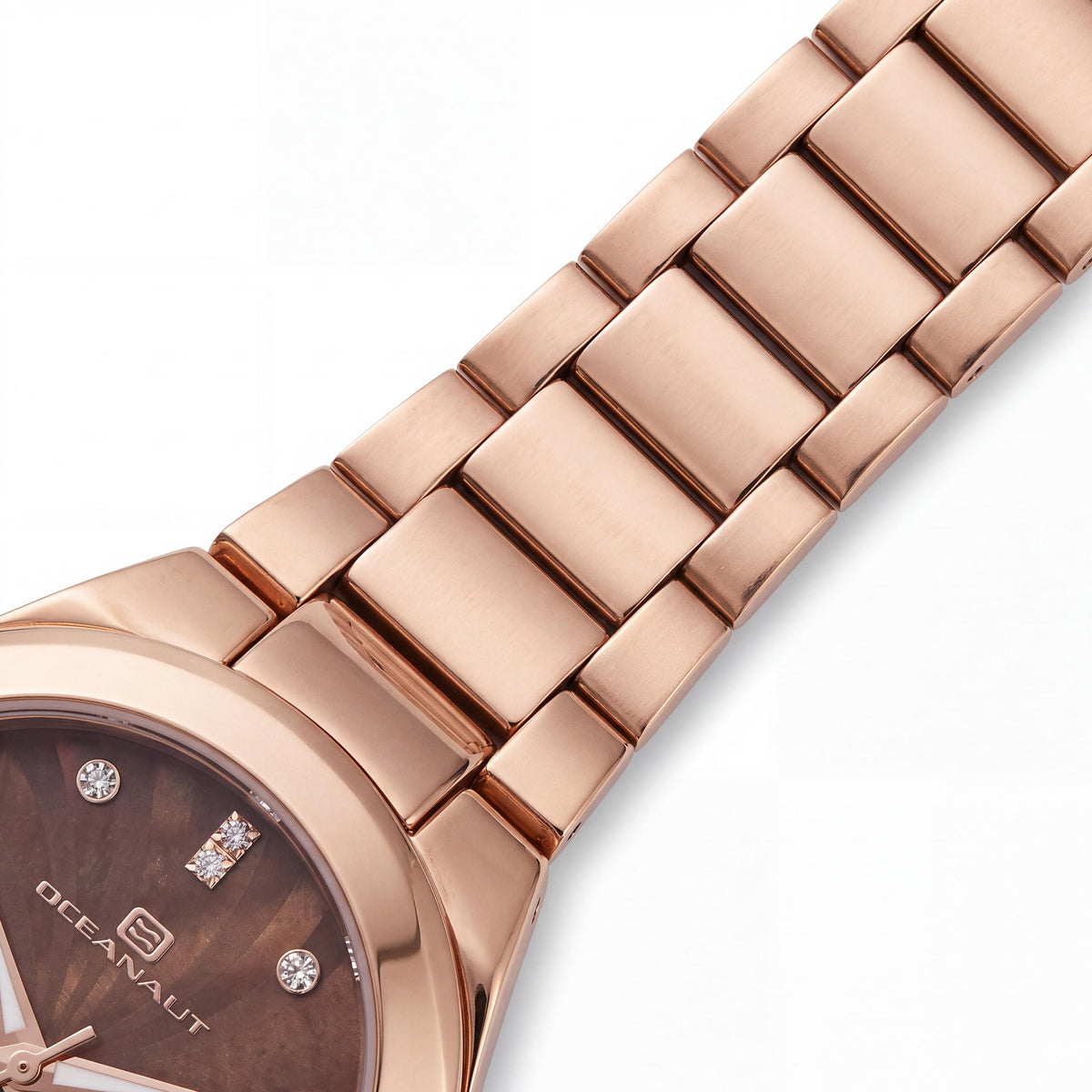 Oceanaut Women's Quartz Movement Stainless Steel Brown Mother of Pearl Dial Water Resistant Watch, Photo 3