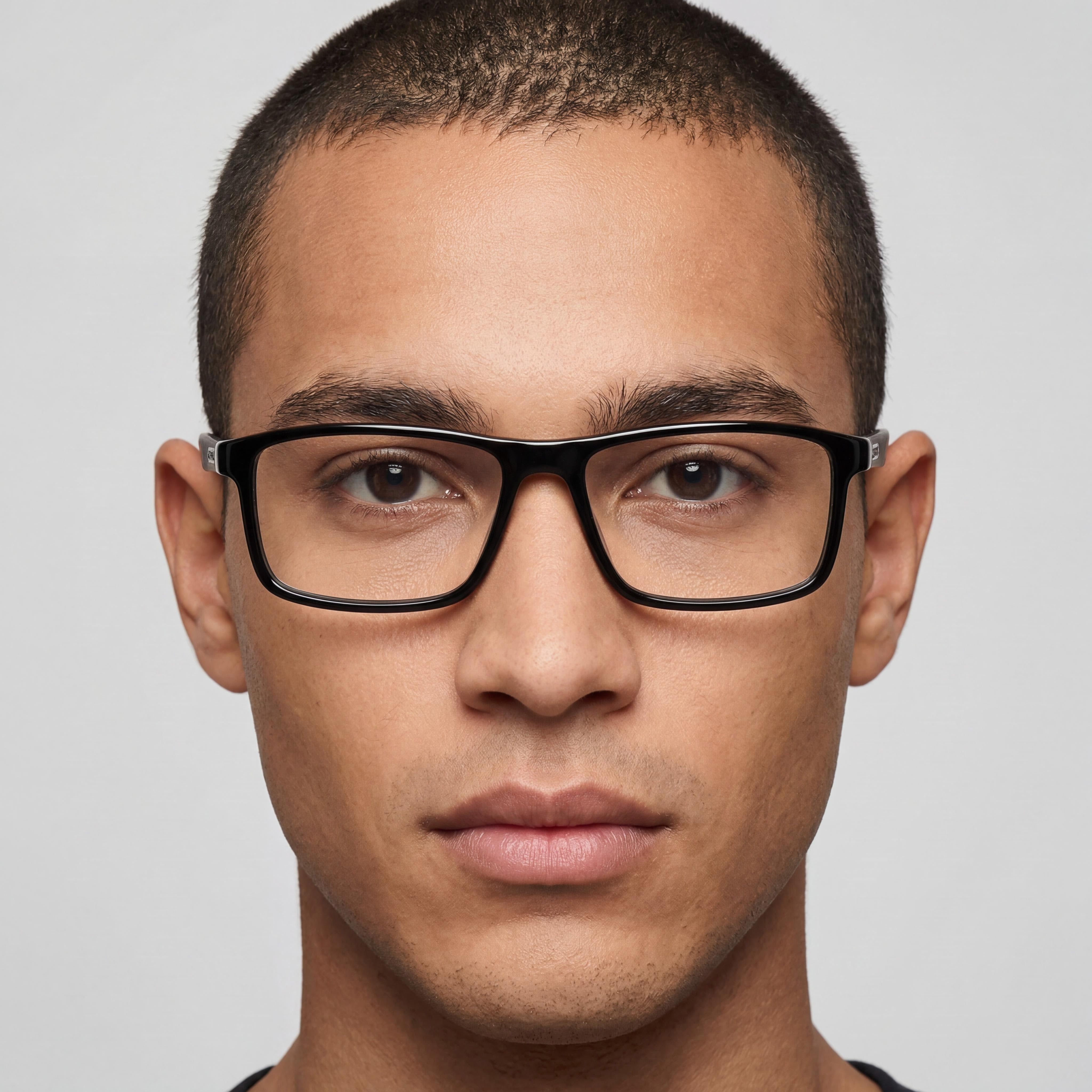 Carrera Carrera 8865 Unisex Optical Frames - Black Plastic Frame with Black Demo Lenses, Size 57-16-145mm, Photo 4