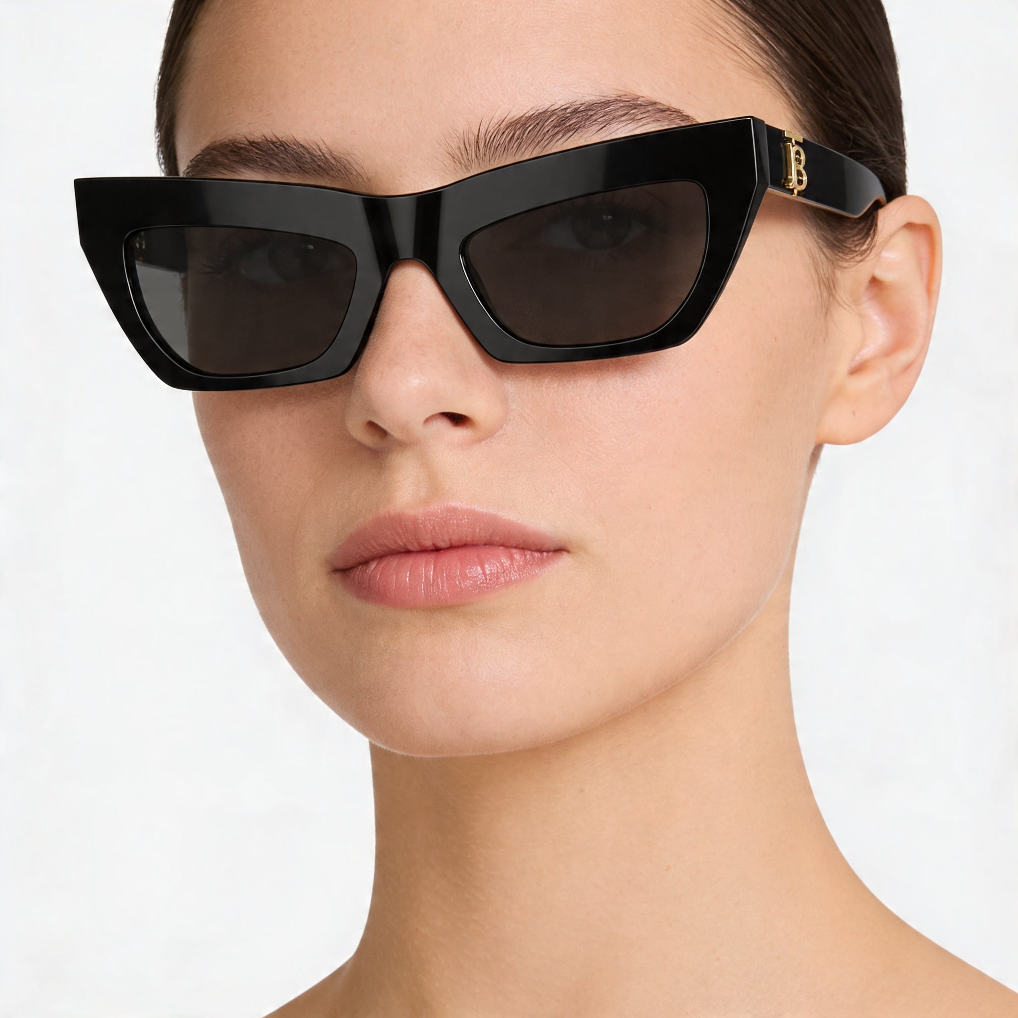 BURBERRY Be 4405 Unisex Negro Gris Oscuro Montura de Acetato Gafas de Sol de No Policarbonato 51mm, Photo 4