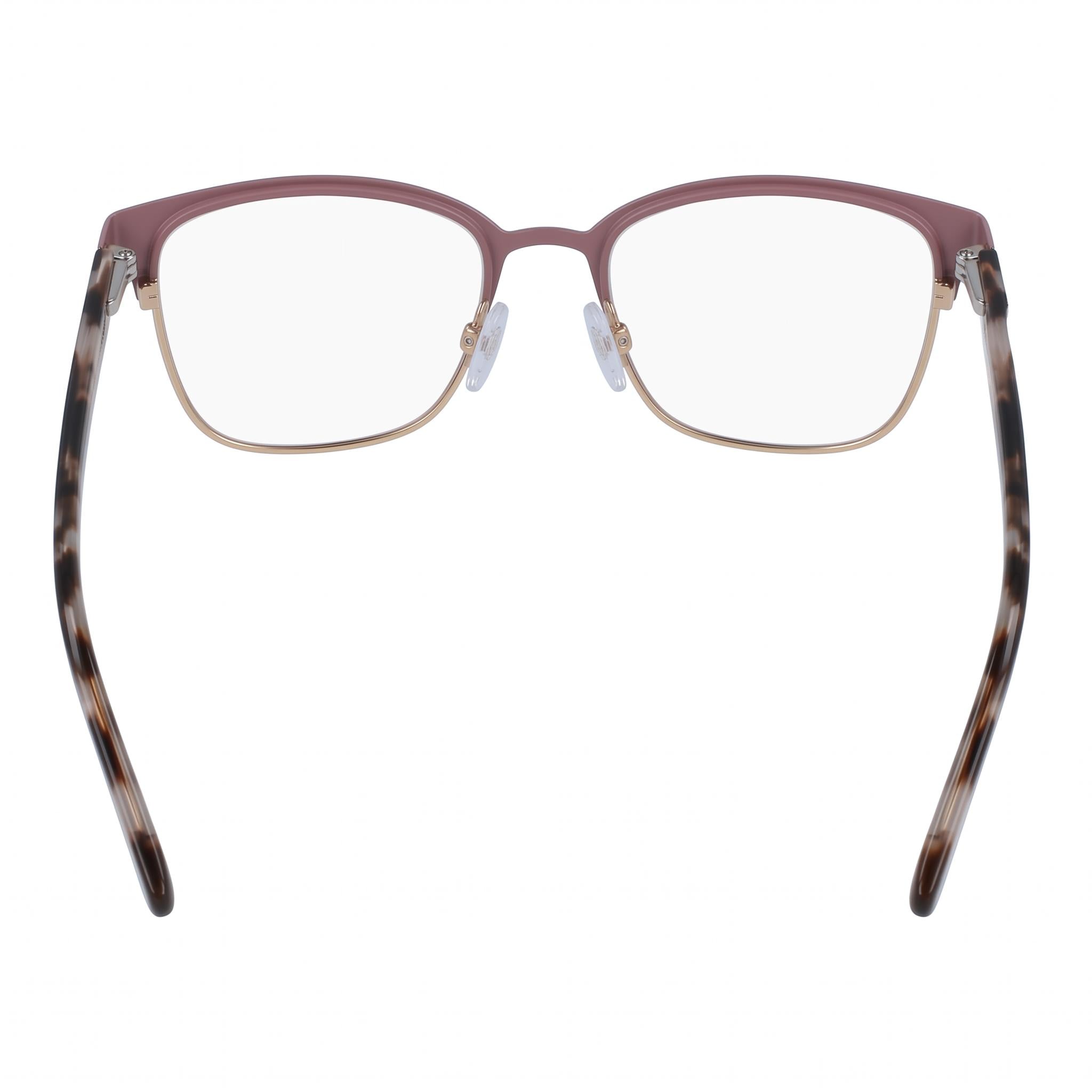 DKNY Dk3002 Women's Metal Frame Eyeglasses, Stainless Steel and Mauve, with Mauve Lenses, 52mm, Photo 3