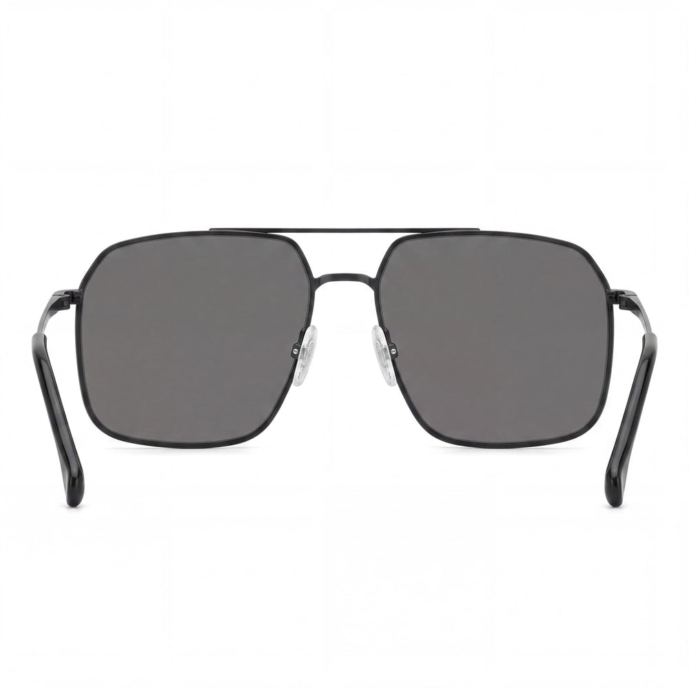 Carrera Casual Men's Matte Black Stainless Steel Grey Polarized UV 400 Sunglasses 59-16-145