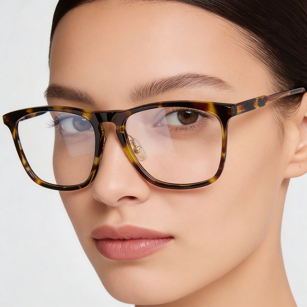 Montura de acetato Victoria Beckham Vb2601 para mujer, color carey verde, con lentes transparentes, 57-16-140