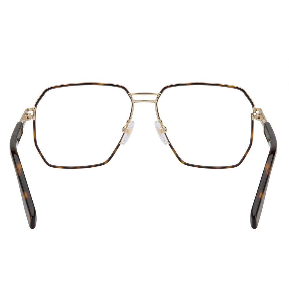 Marc Jacobs Comtemporary Women's Gold Brown Metal Durable Lightweight Eyeglass Frames with Integrated Nose-Pads and Non-Slip Temples