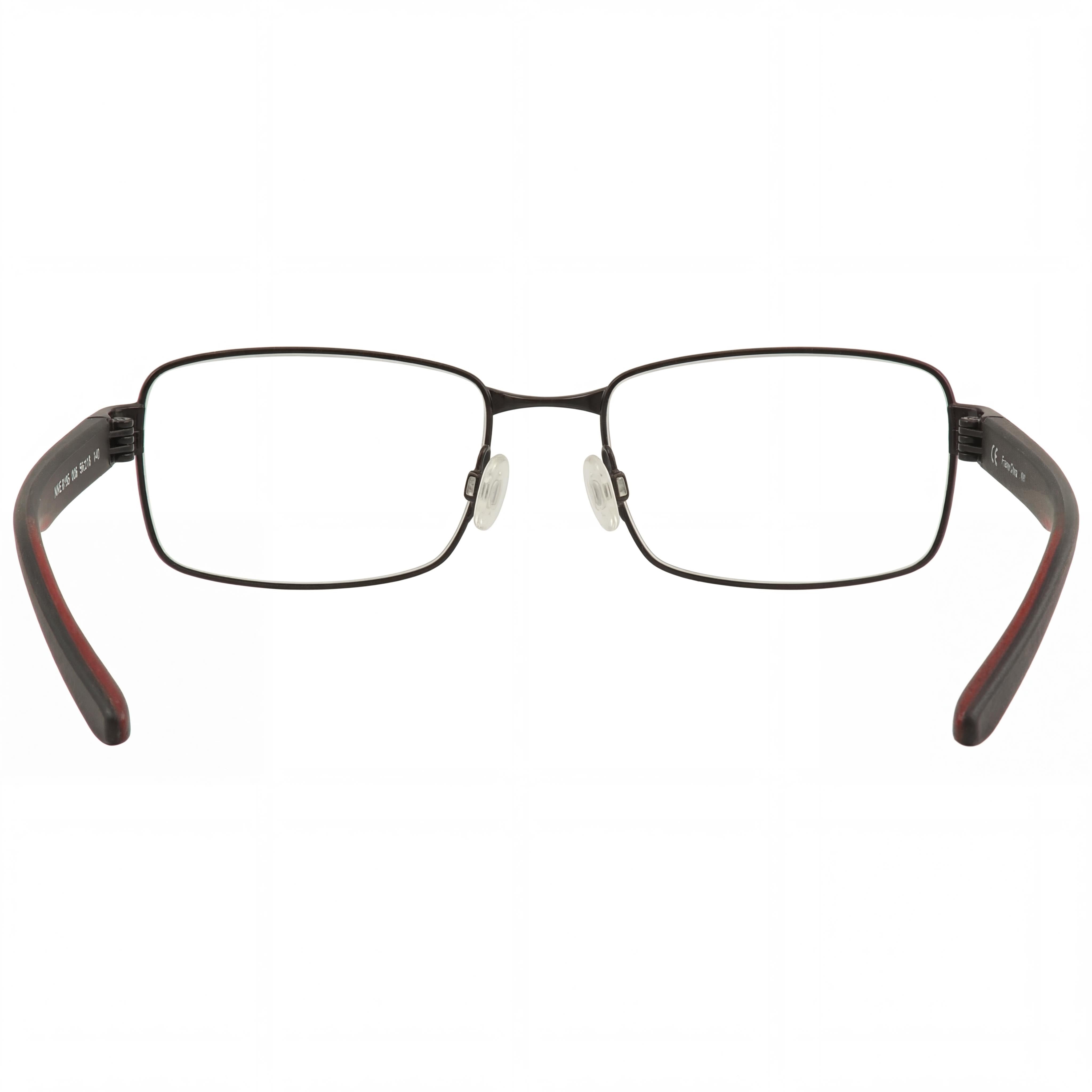 Gafas unisex Nike 8195 con marco de metal negro, diseñadas con un ancho de lente de 58 mm, un ancho de puente de 18 mm y una longitud de patilla de 140 mm., Photo 3