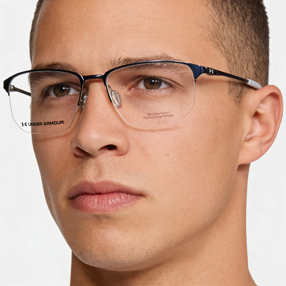 Under Armour Modern Collection Ua 5047/g Unisex Blue Alloy Steel Frame Polycarbonate Lens Sunglasses 54mm