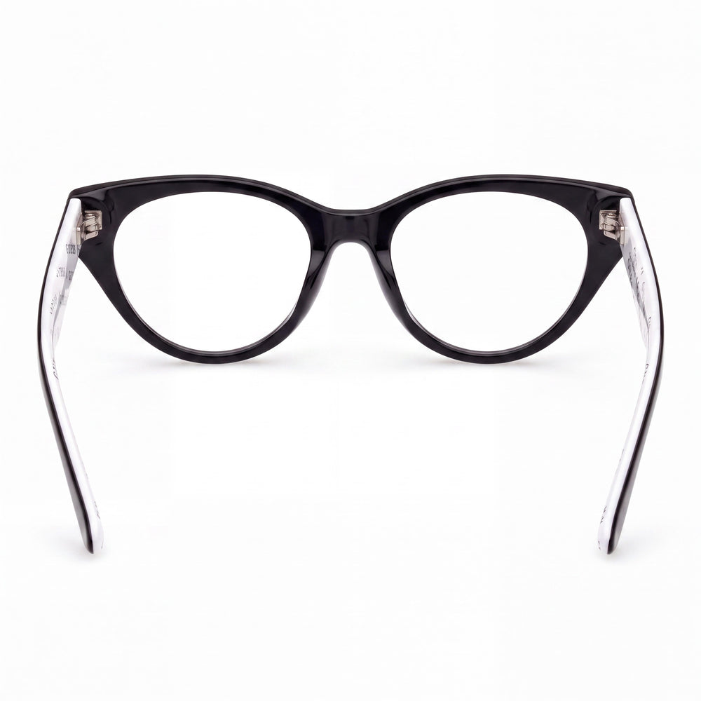 GUESS Gu9192 Women's Black Plastic Cat Eye Eyeglasses Frame with 47mm Lens Width, 16mm Bridge, 130mm Temple Length