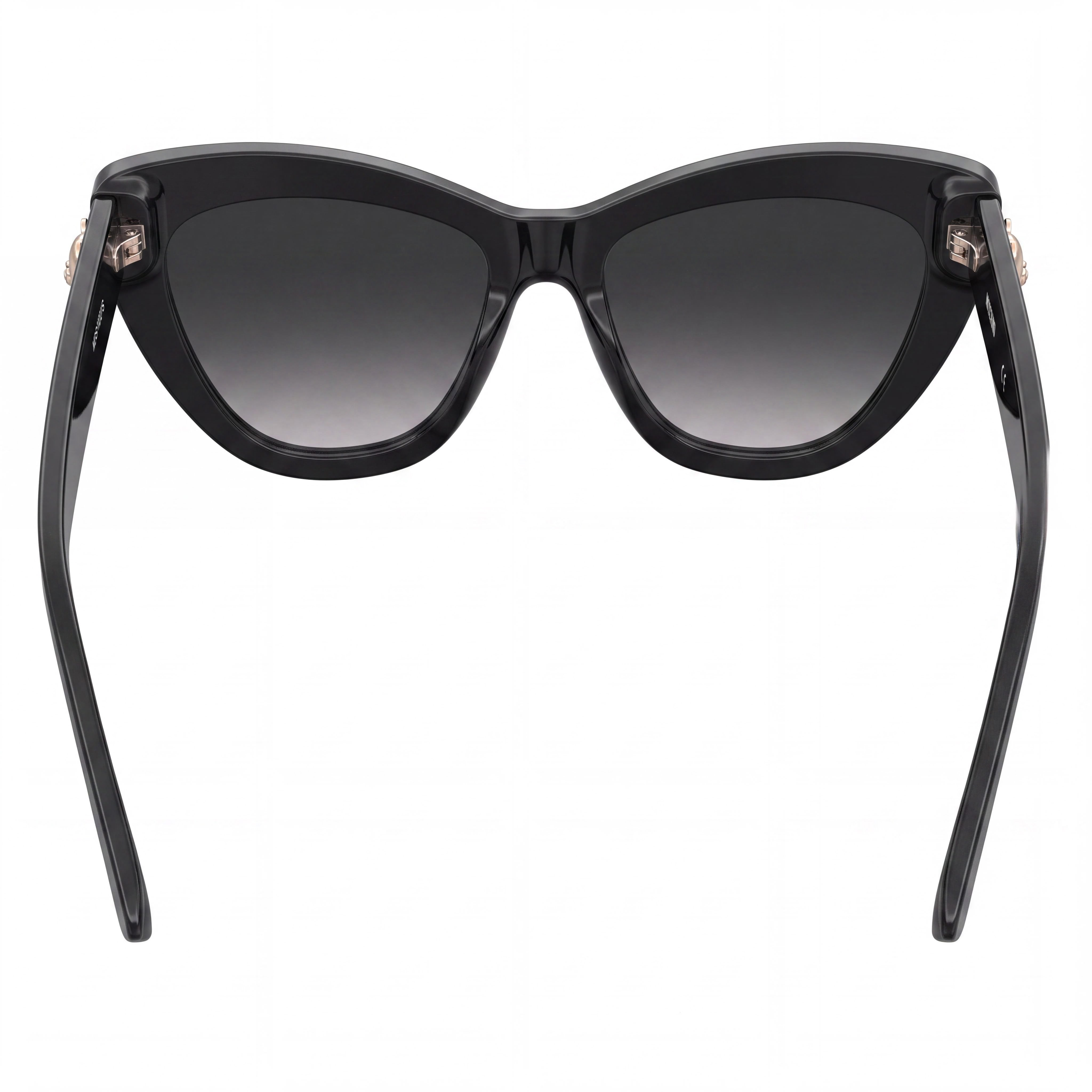 Moschino Mos122/S Gafas de sol de acetato ojo de gato para mujer, montura negra gris oscuro degradado, lentes gris oscuro degradado de 54 mm con protección UV, Photo 4