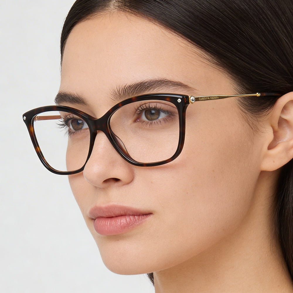 Gafas Carolina Herrera Her 0154 para mujer con montura Habana de material plástico y lentes de policarbonato de 56 mm