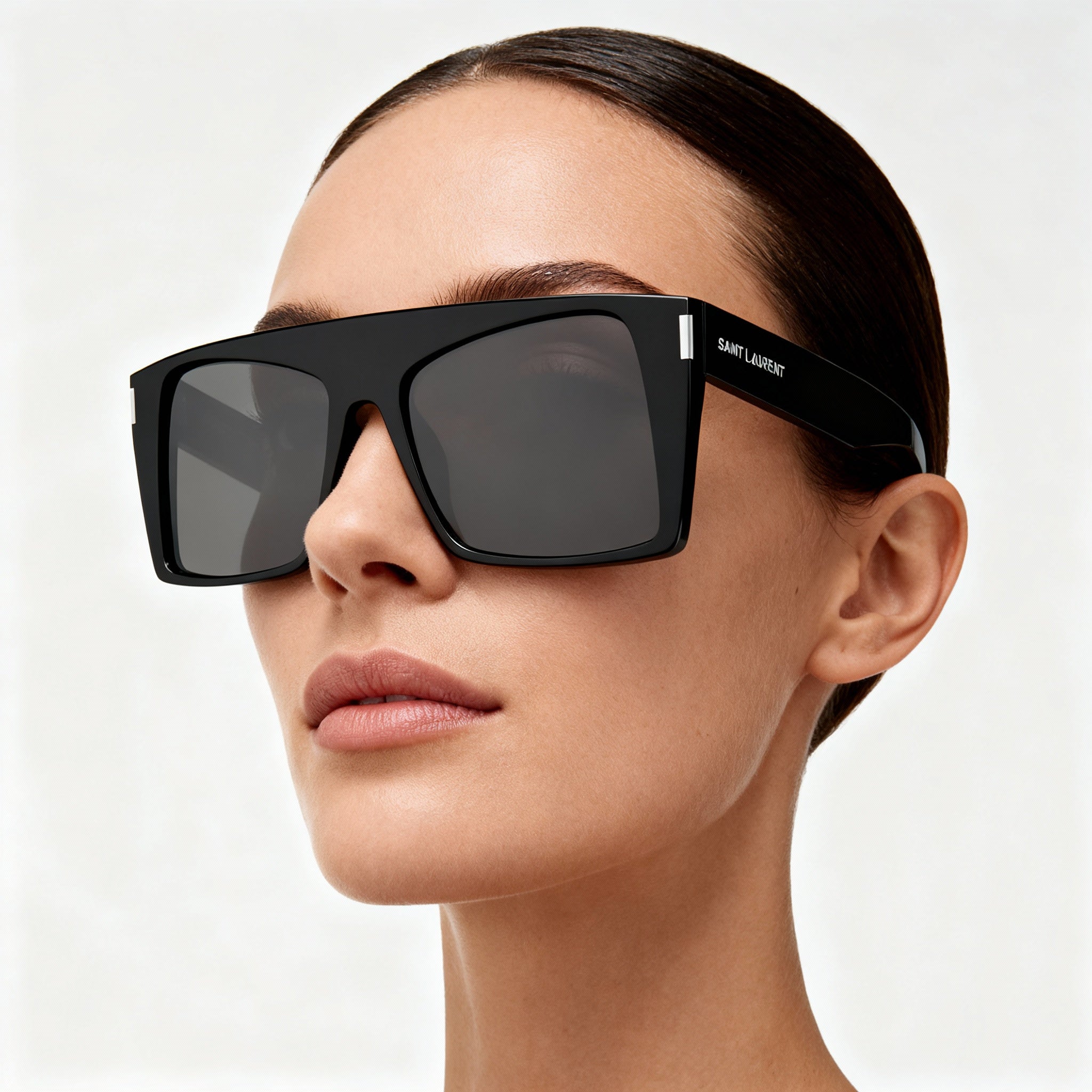 Yves Saint Laurent SL 651 Vitti Wayfarers Women's Recycled Black Non-Polarized Sunglasses 58mm, Photo 4